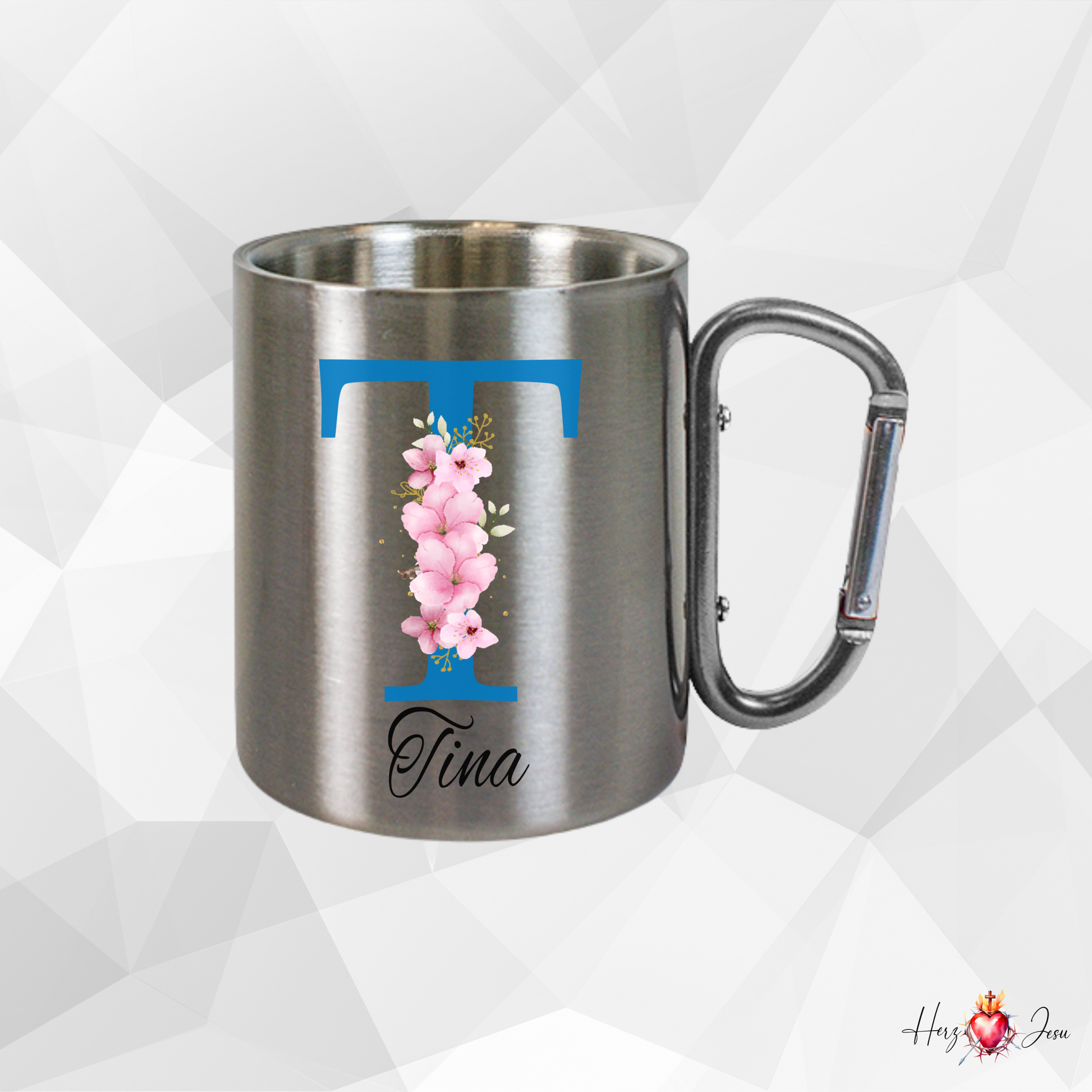 Edelstahl Tasse personalisiert | Kaffeetasse Camping Outdoor