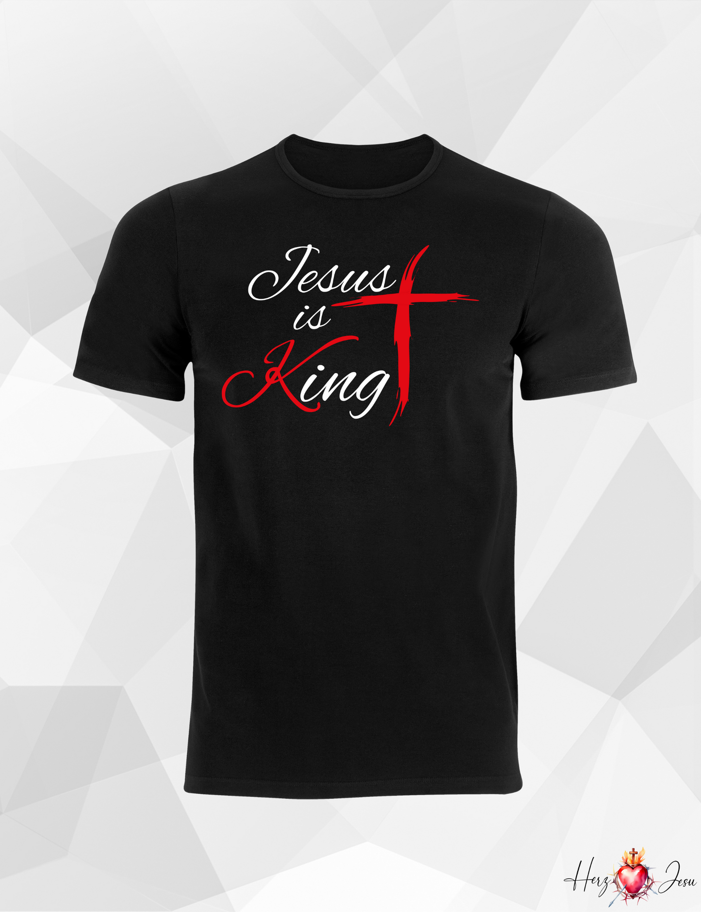Unisex T-Shirt Jesus is King Gott Heiliger Geist Beten Pray bibel Pfingsten_001A