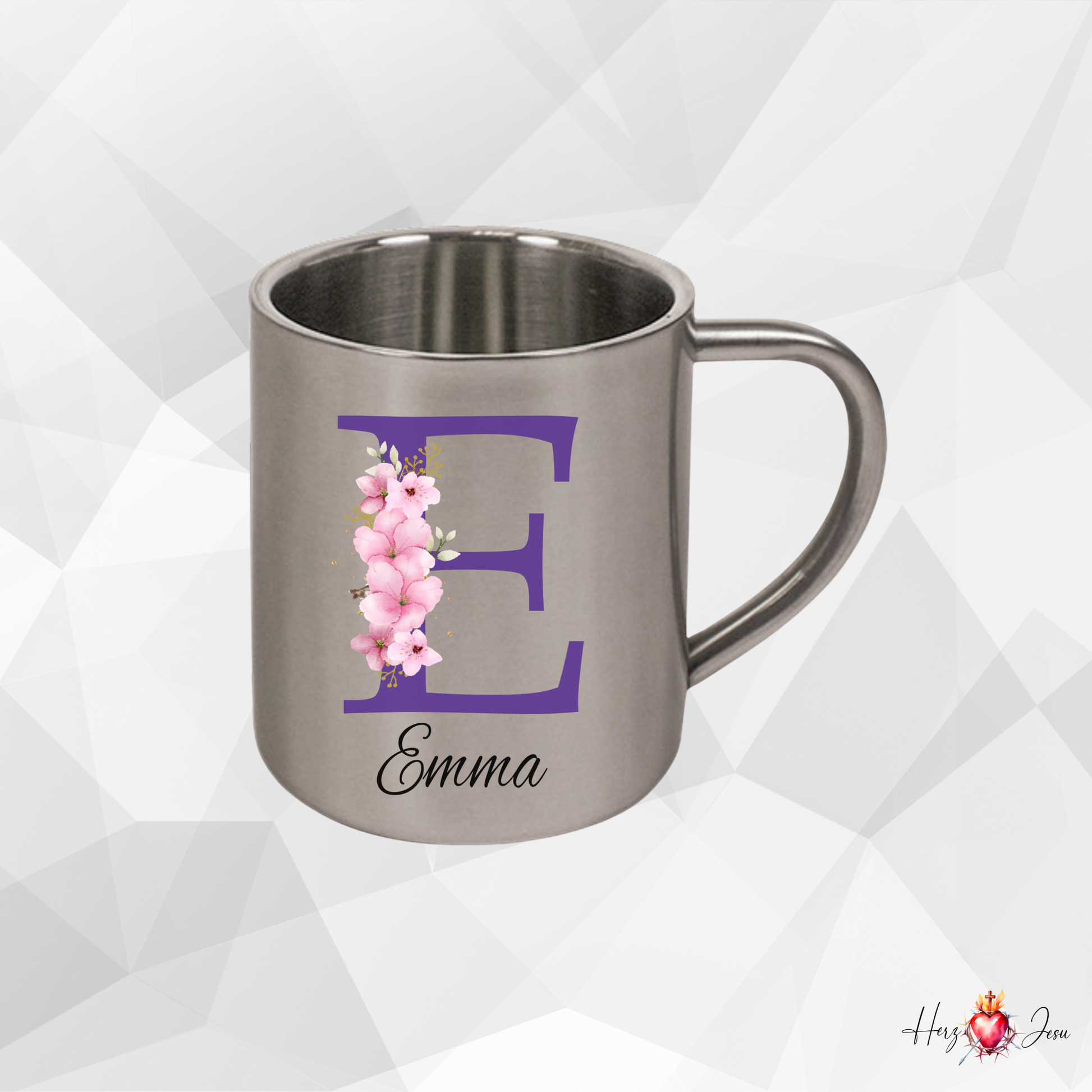 Edelstahl Tasse personalisiert | Kaffeetasse Camping Outdoor