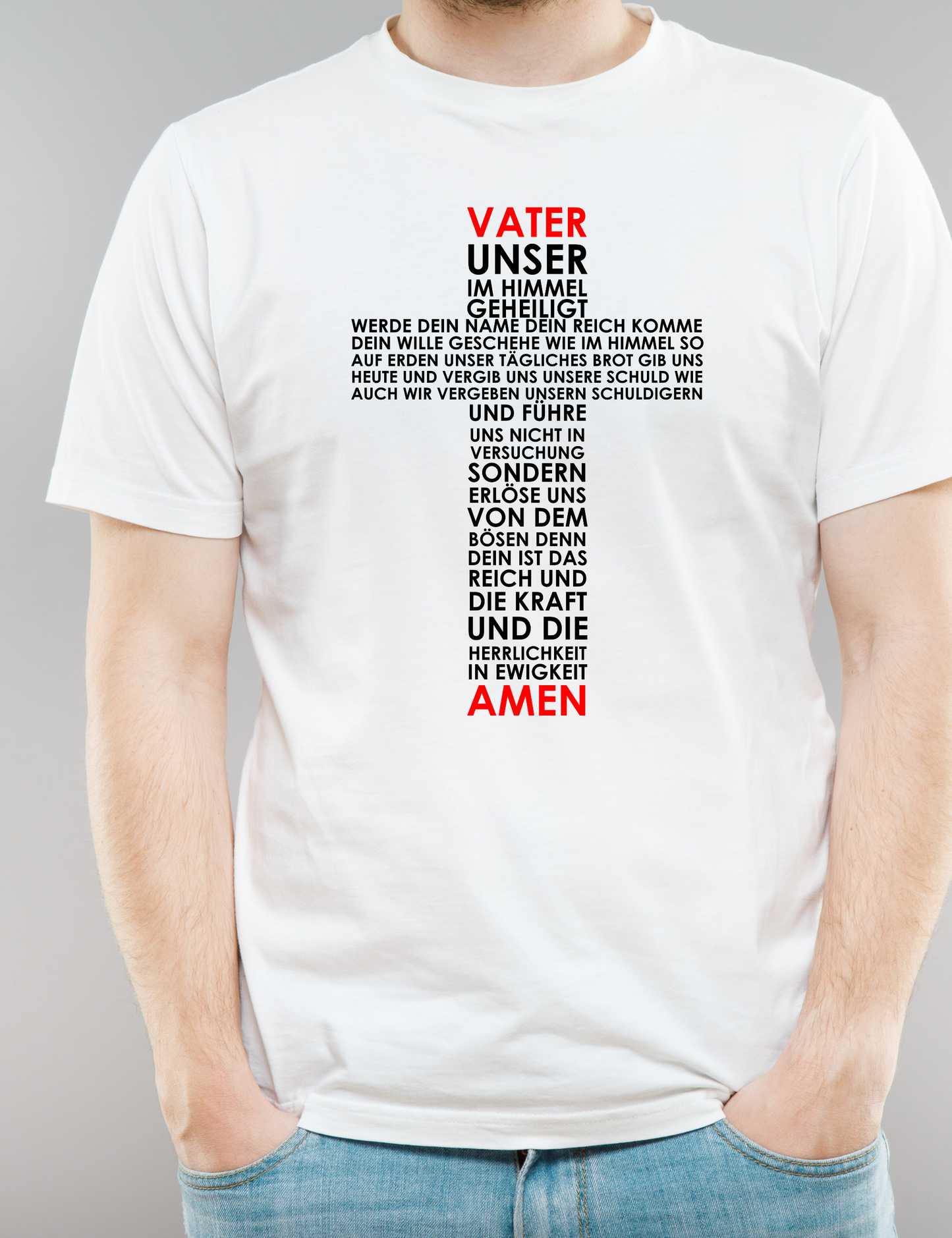 Unisex T-Shirt Jesus is King Vater unser Gott Heiliger Geist Beten Pray bibel Pfingsten_002A