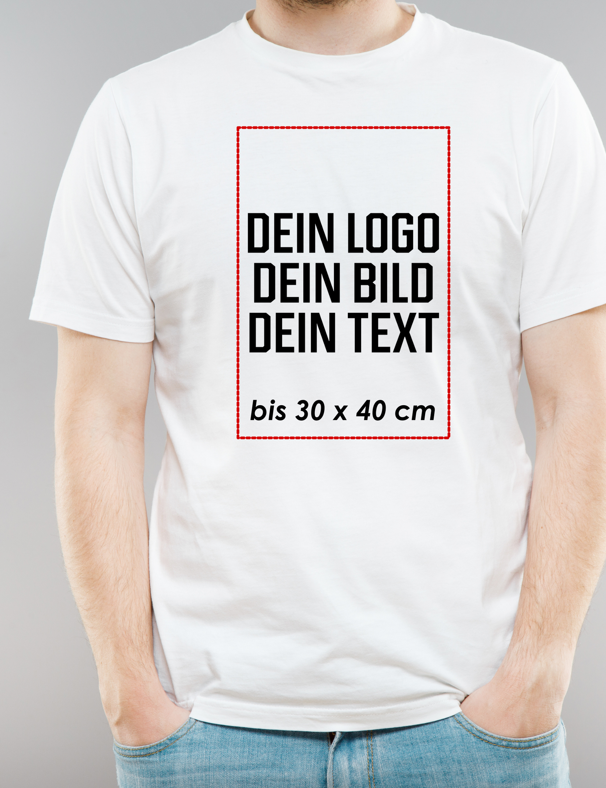 Unisex T-Shirt personalisierbar | Logo, Wappen, Arbeitskleidung, Werbeartikel