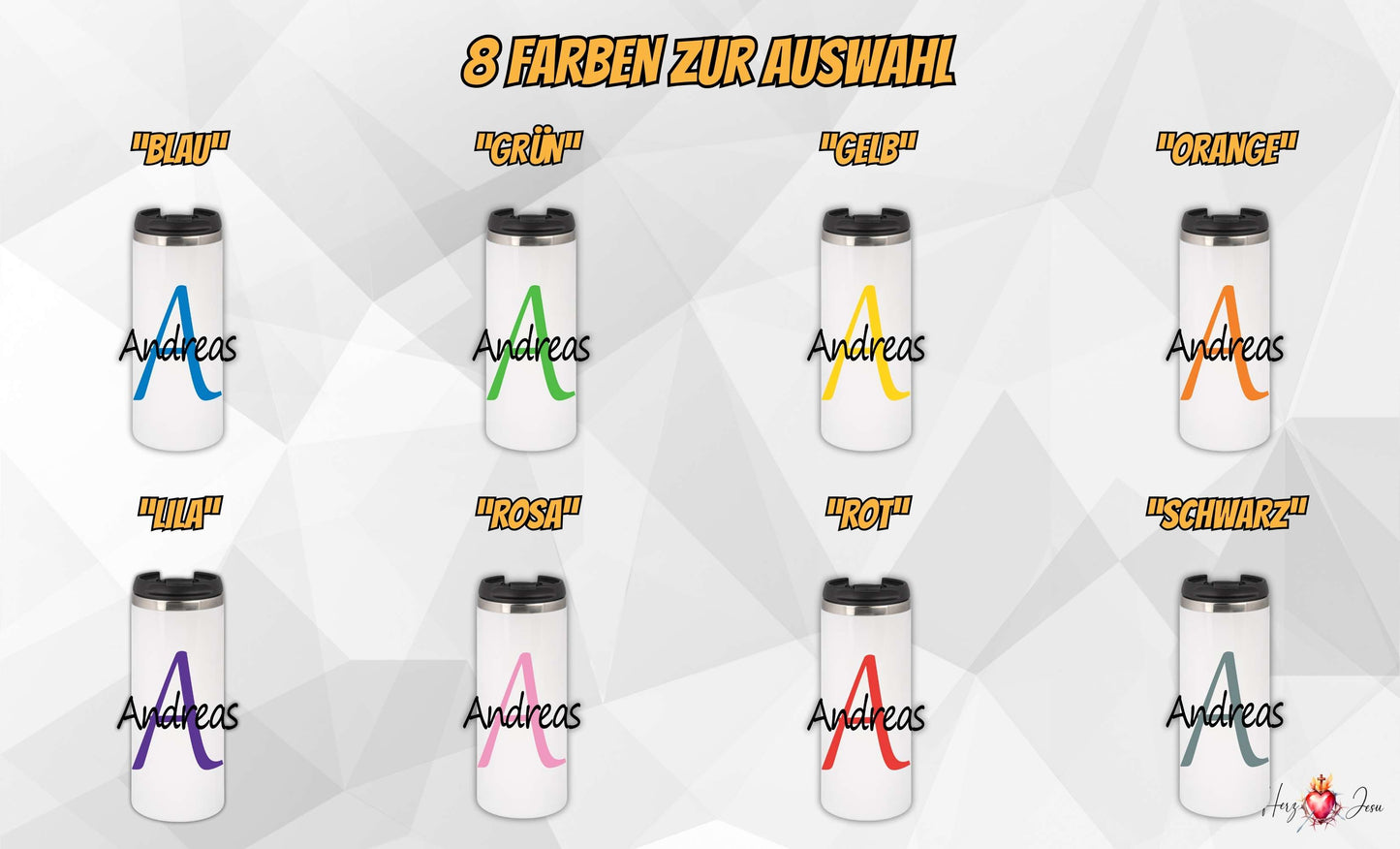 ☕ Edelstahl Thermobecher mit Wunschname – Individueller Kaffeebecher, ideal als Weihnachtsgeschenk & stilvolle Geschenkidee für jeden Anlass_0004F