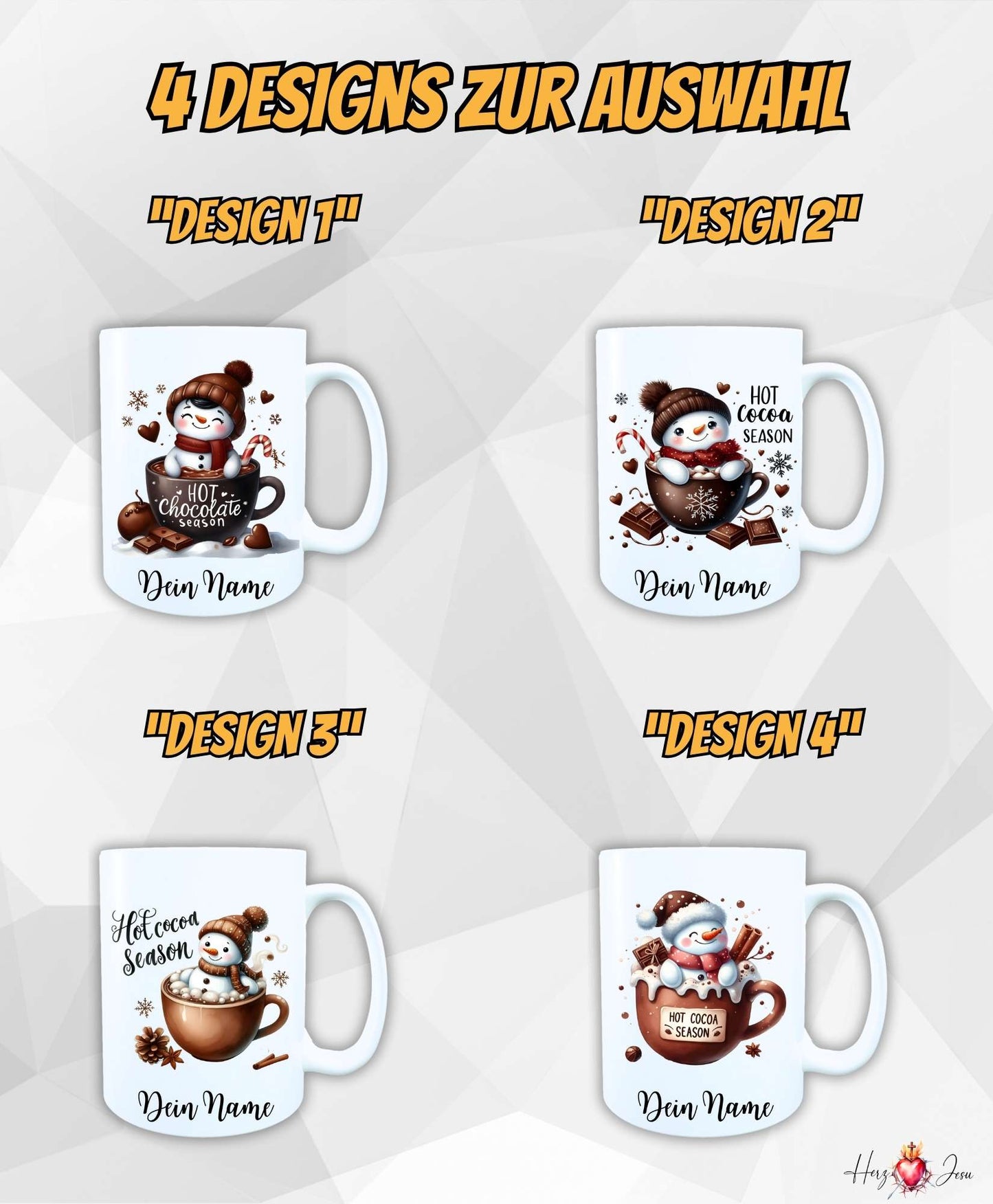 Personalisierte Keramik Weihnachtstasse mit deinem Namen_0066T