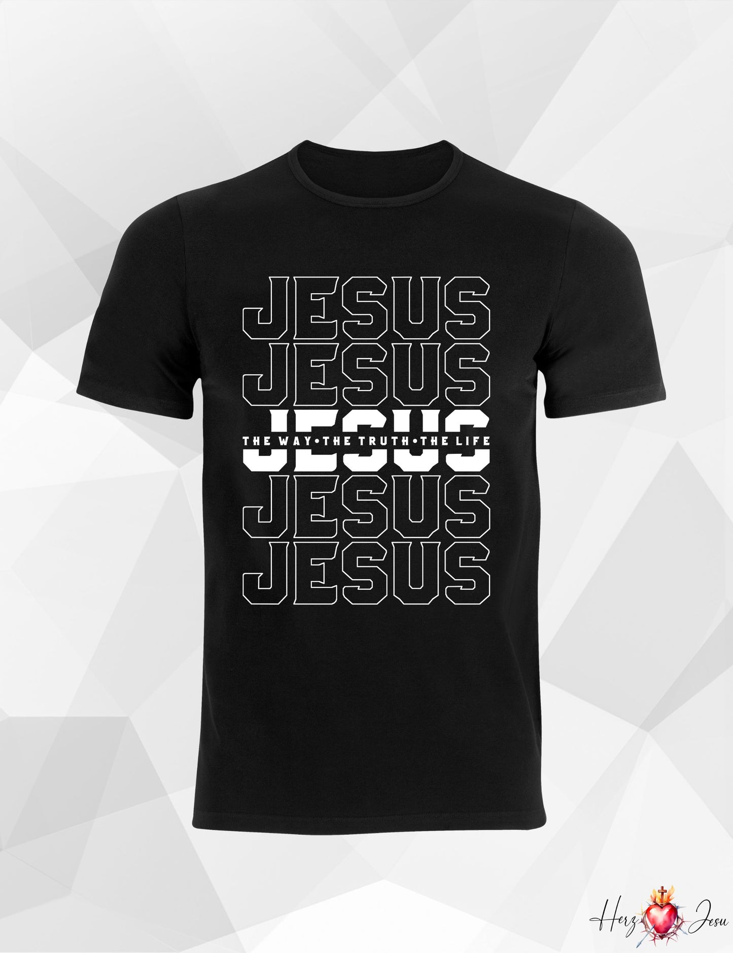 Unisex T-Shirt Jesus is King Vater unser Gott Heiliger Geist Beten Pray bibel Pfingsten_006A