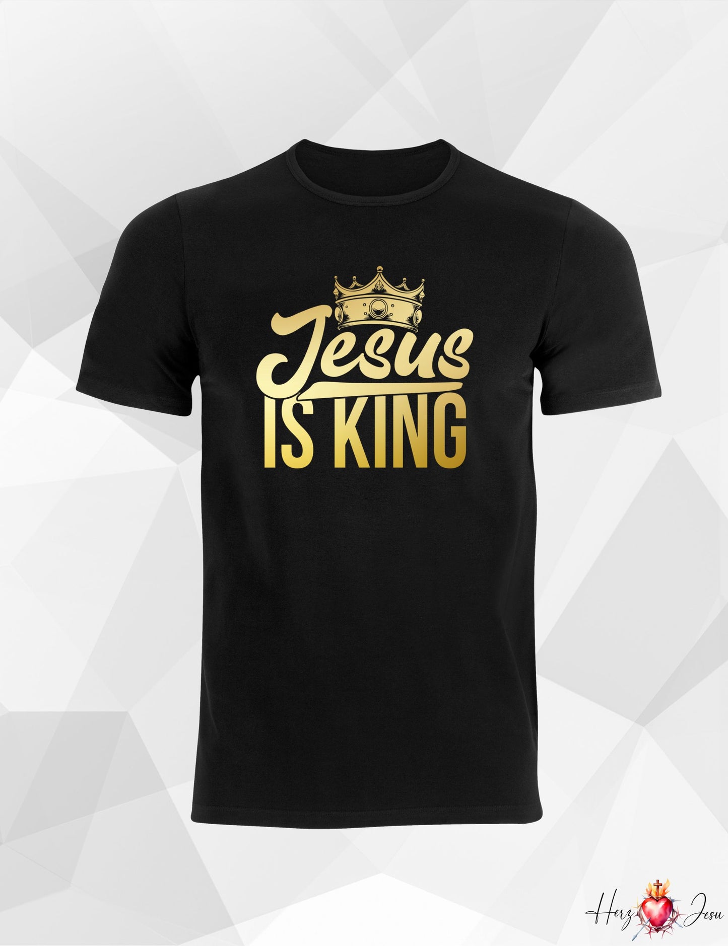 Unisex T-Shirt Jesus is King Vater unser Gott Heiliger Geist Beten Pray bibel Pfingsten_006A