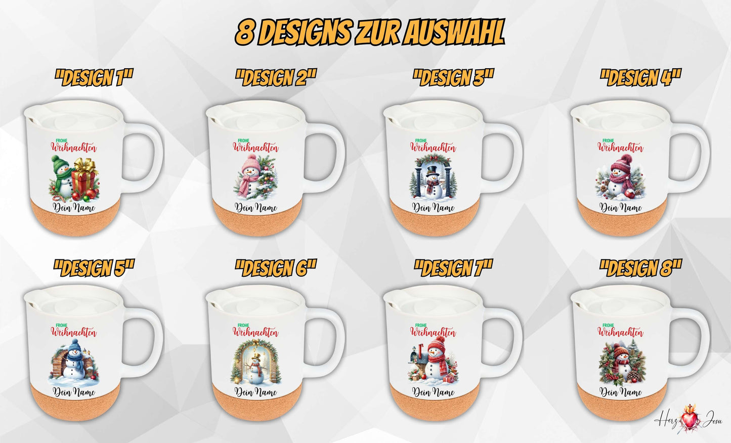 Personalisierte Keramik Tasse mit deinem Namen Weihnachtstasse_0099T