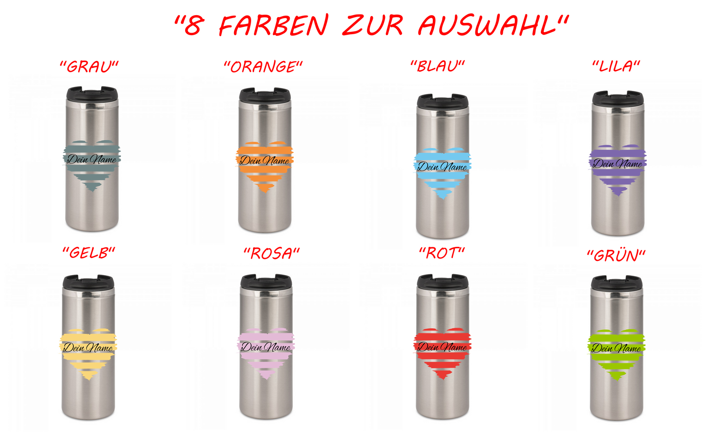 Personalisierter Kaffeebecher mit Namen Thermobecher Herz_0010F