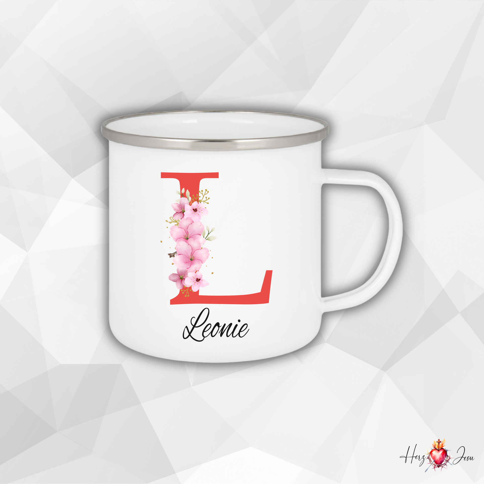 Emaille Tasse personalisiert | Edelstahl Tasse Geschenkidee