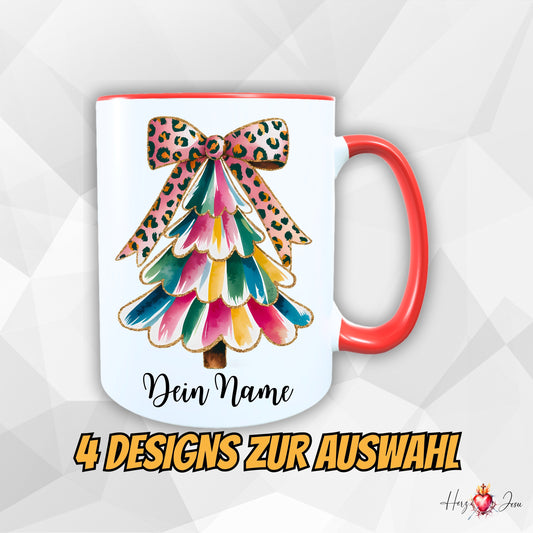 Personalisierte Keramik Weihnachtstasse mit deinem Namen_0040T