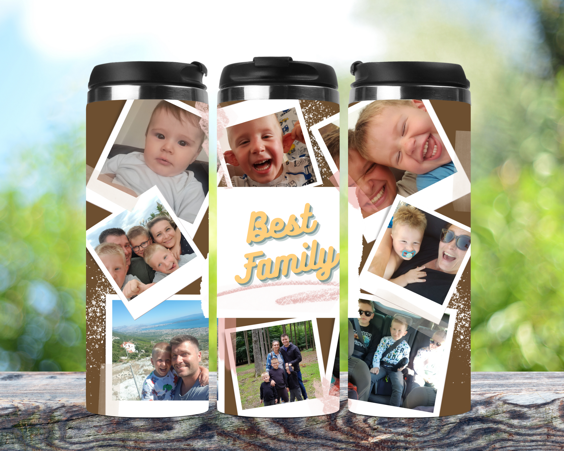 Personalisierter Kaffeebecher mit Namen | Thermobecher Fotobecher