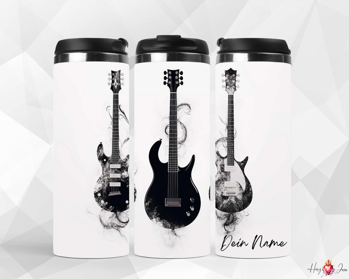 Personalisierter Kaffeebecher mit Namen Thermobecher Musikinstrumente_0018F