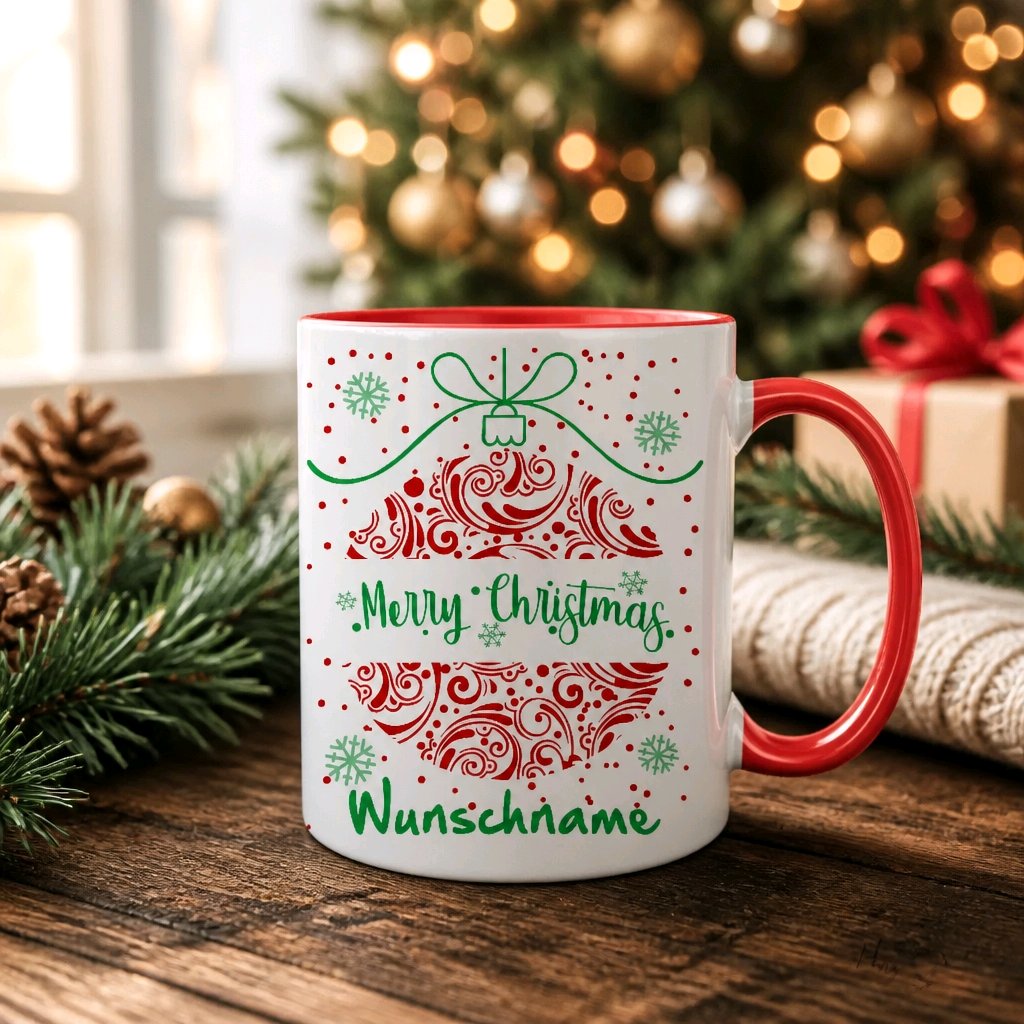 Personalisierte Keramik Weihnachtstasse mit deinem Namen_0033T