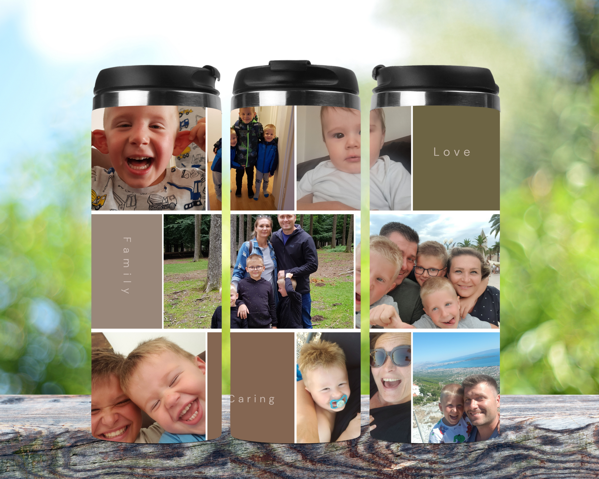 Personalisierter Kaffeebecher mit Namen | Thermobecher Fotobecher