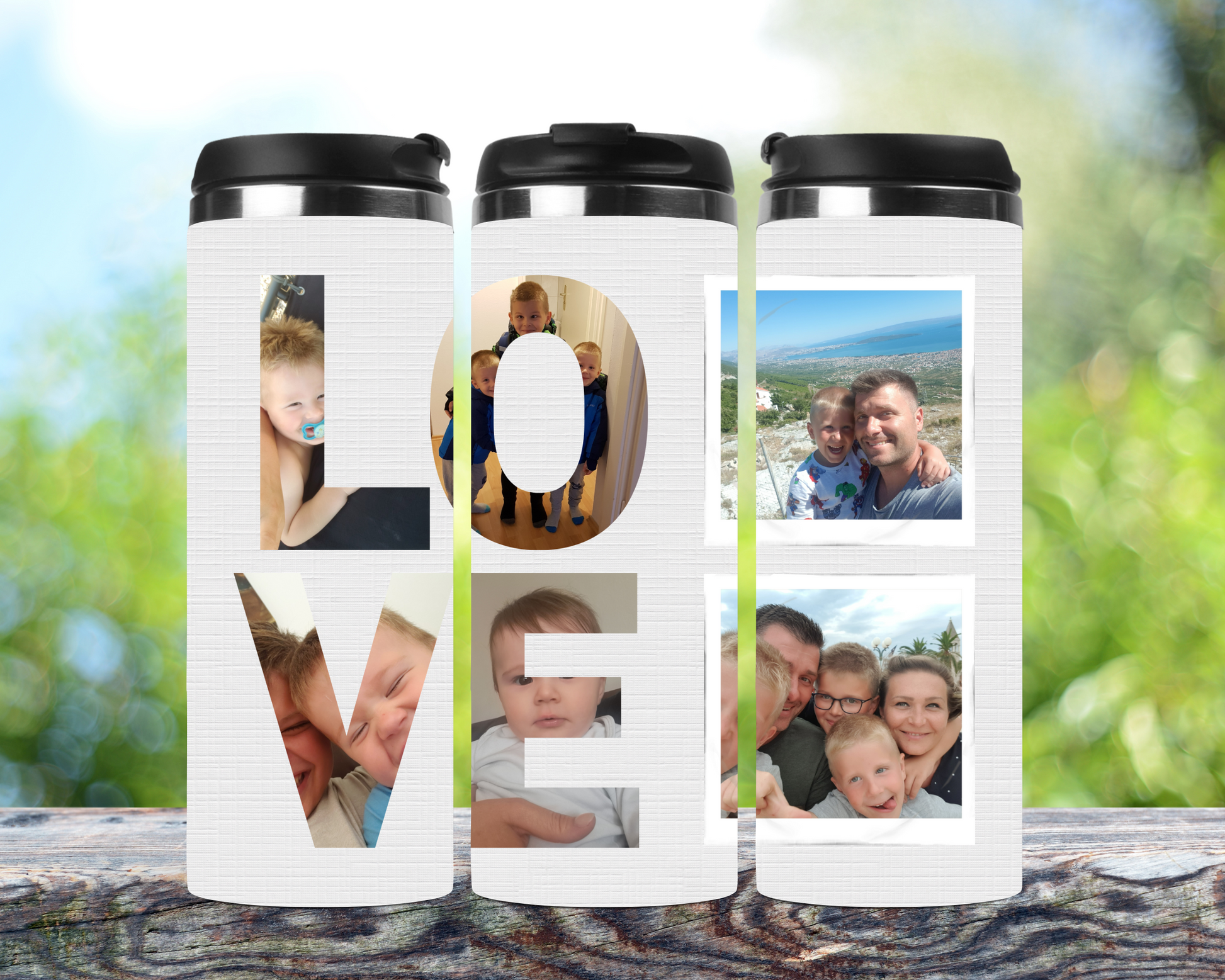 Personalisierter Kaffeebecher mit Namen | Thermobecher Fotobecher