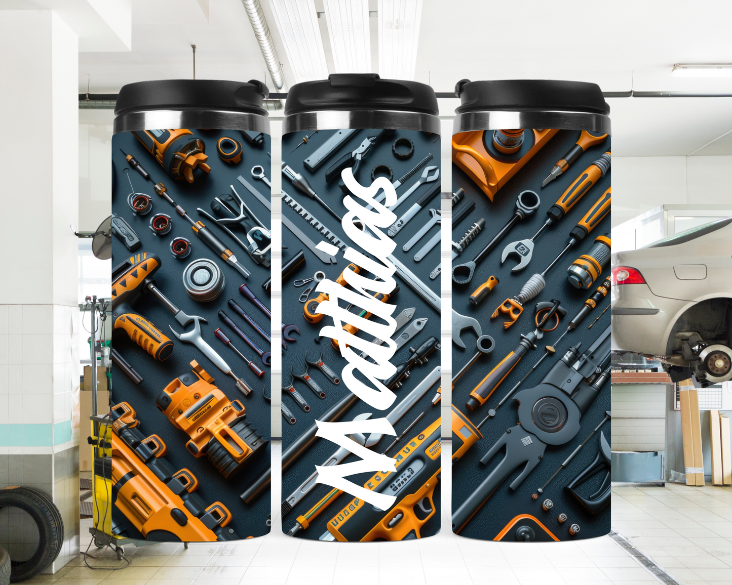 Personalisierter Kaffeebecher mit Namen | Thermobecher Mechaniker