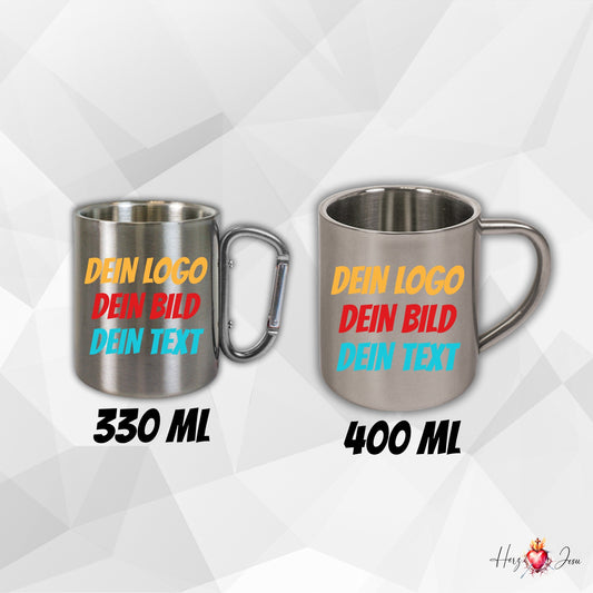 Edelstahl Werbeartikel & Werbegeschenke mit Logo für Firmen