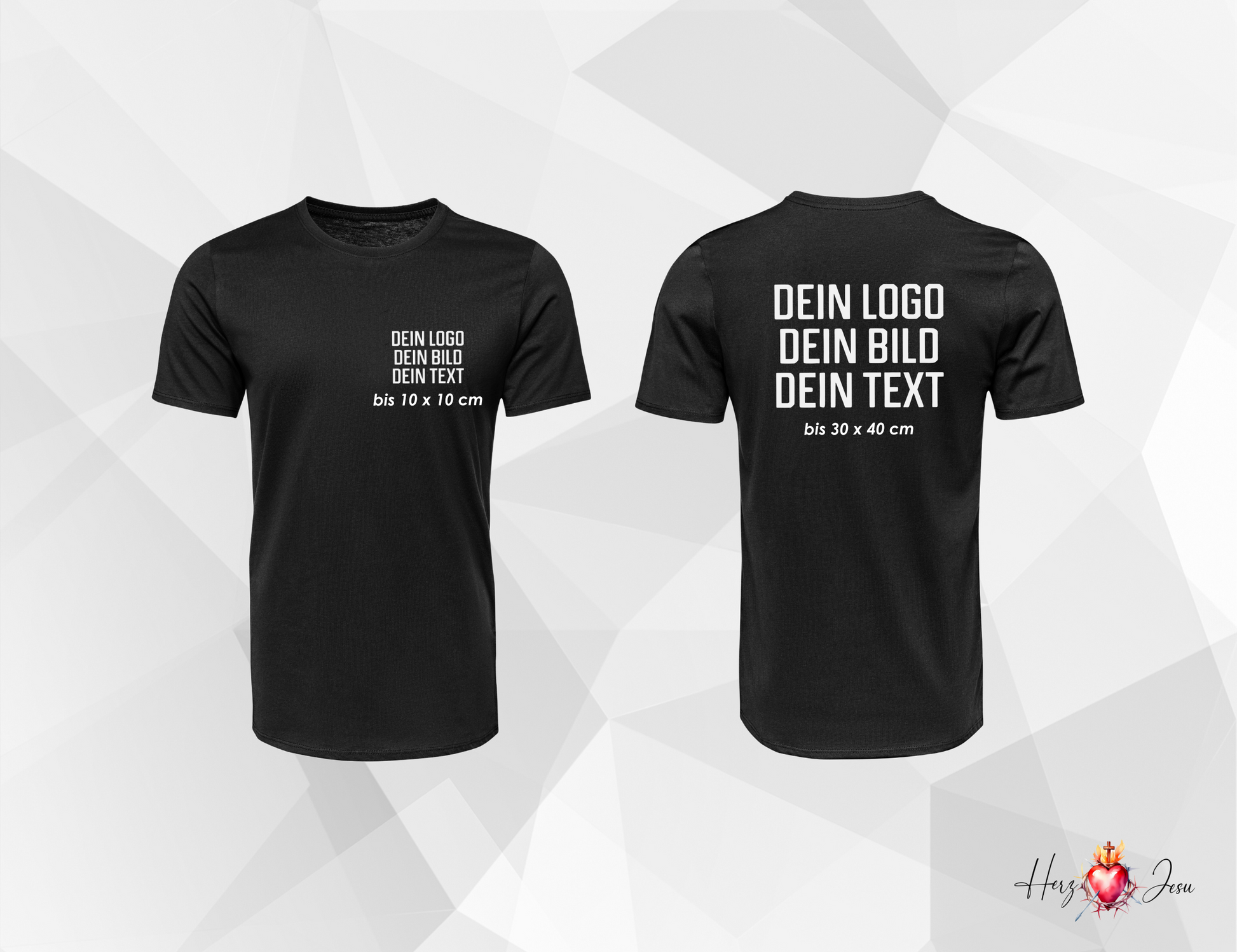 Unisex T-Shirt personalisierbar | Logo, Wappen, Arbeitskleidung, Werbeartikel
