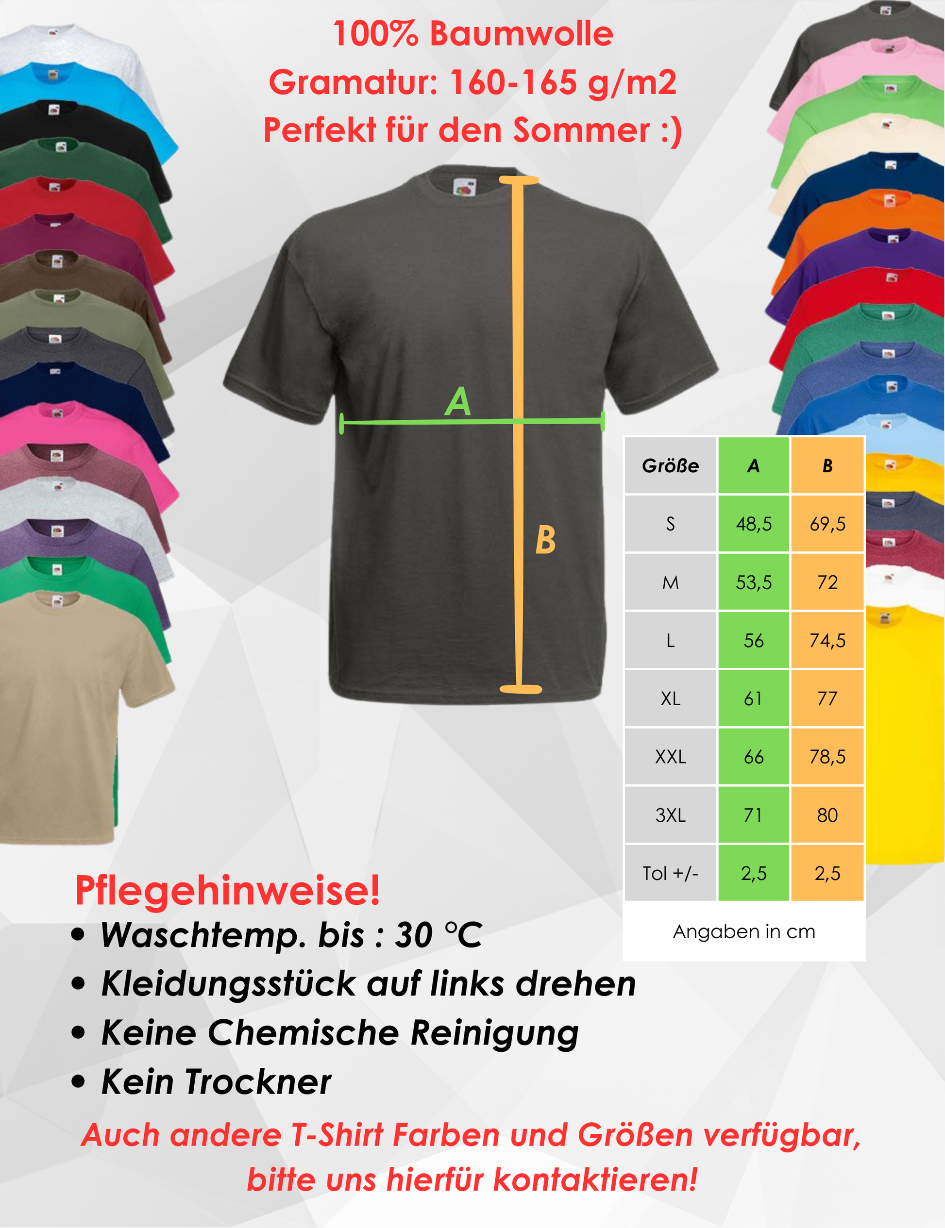 Unisex T-Shirt personalisierbar | Logo, Wappen, Arbeitskleidung, Werbeartikel