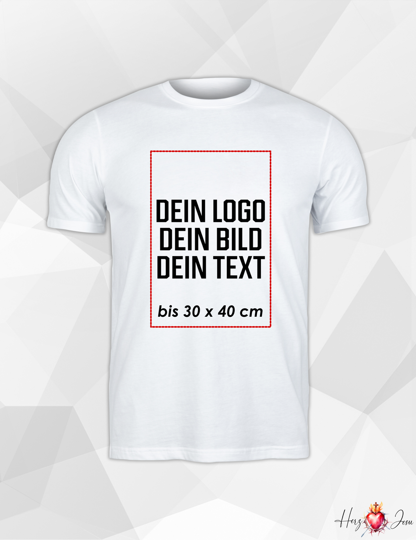 Unisex T-Shirt personalisierbar | Logo, Wappen, Arbeitskleidung, Werbeartikel