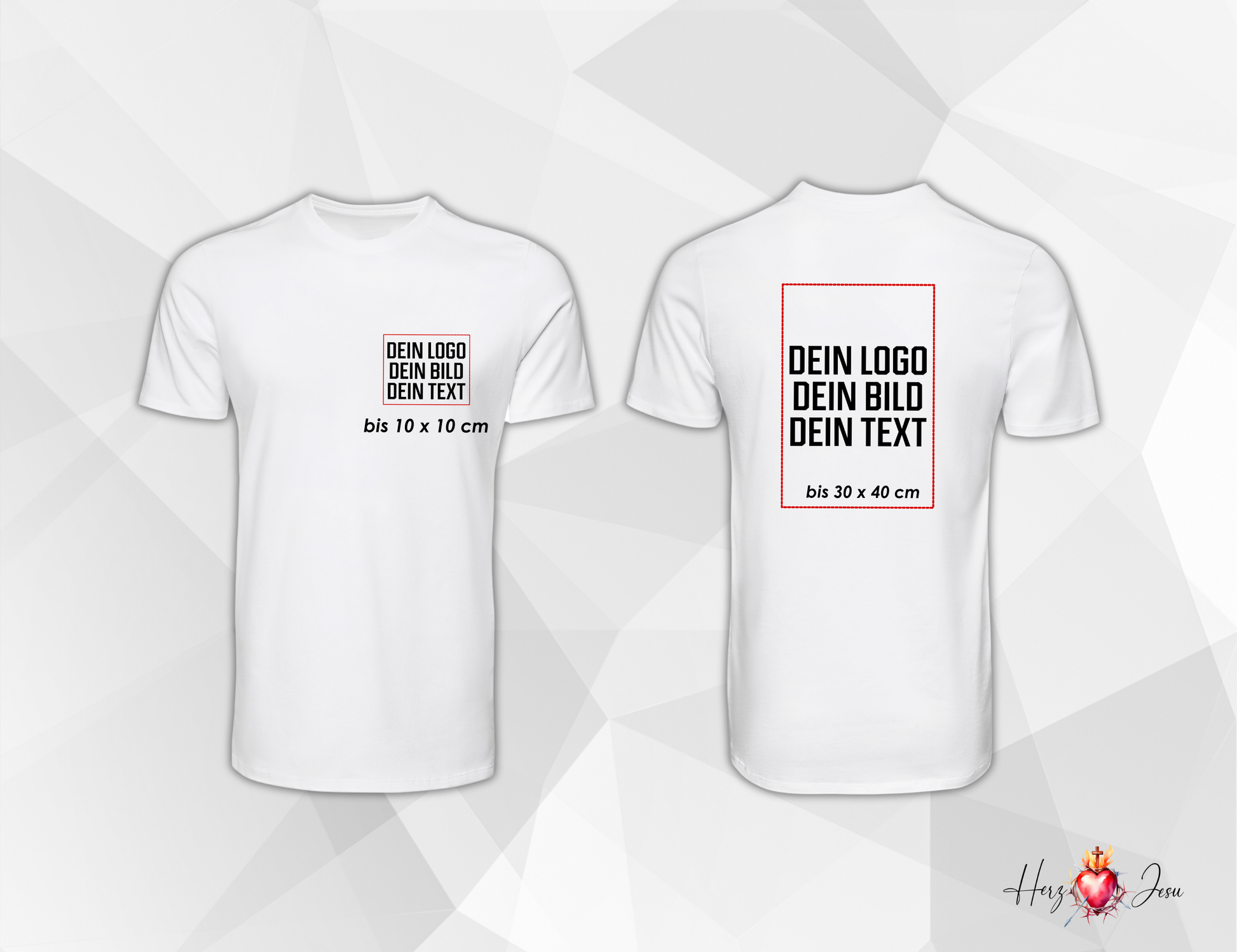 Unisex T-Shirt personalisierbar | Logo, Wappen, Arbeitskleidung, Werbeartikel