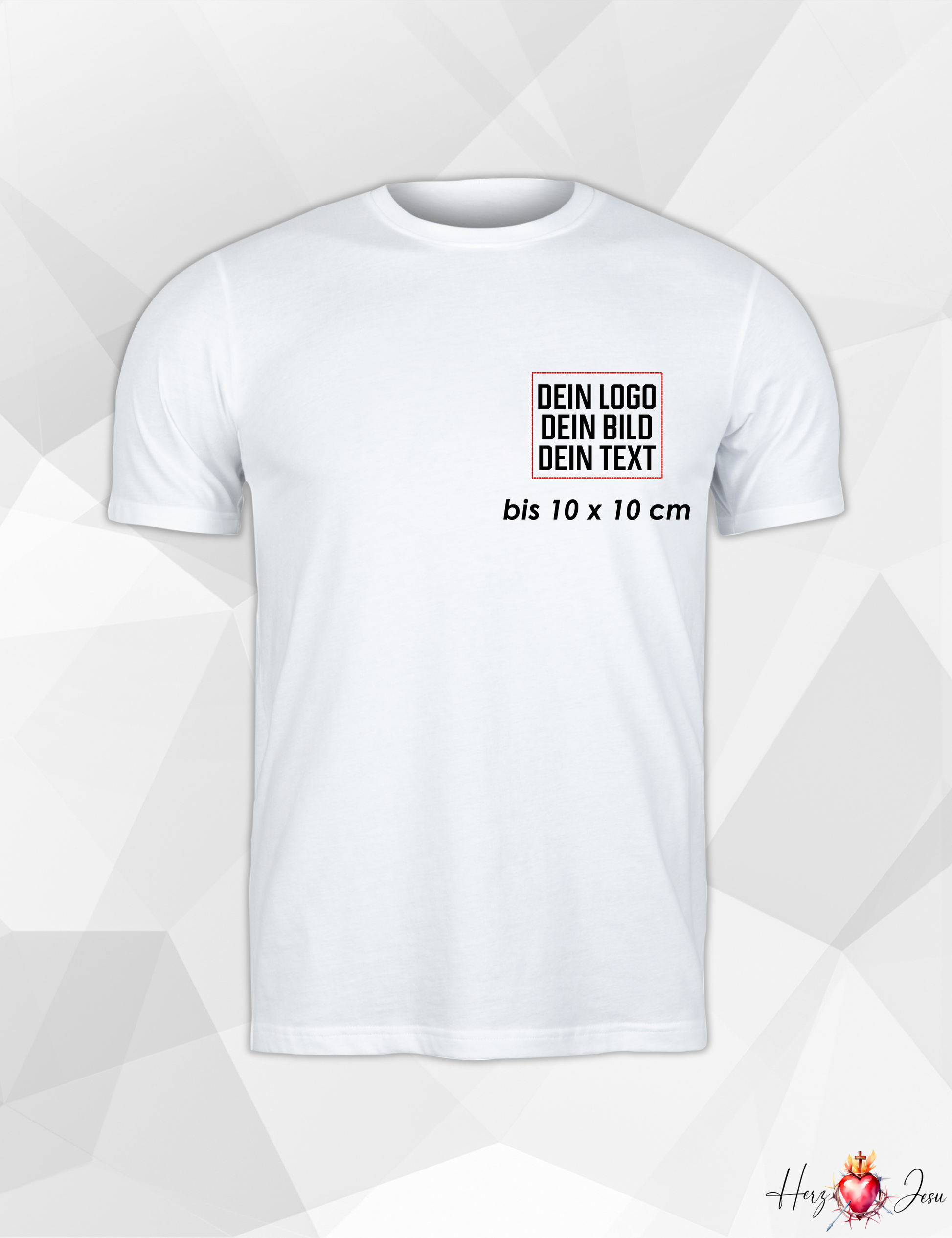 Unisex T-Shirt personalisierbar | Logo, Wappen, Arbeitskleidung, Werbeartikel