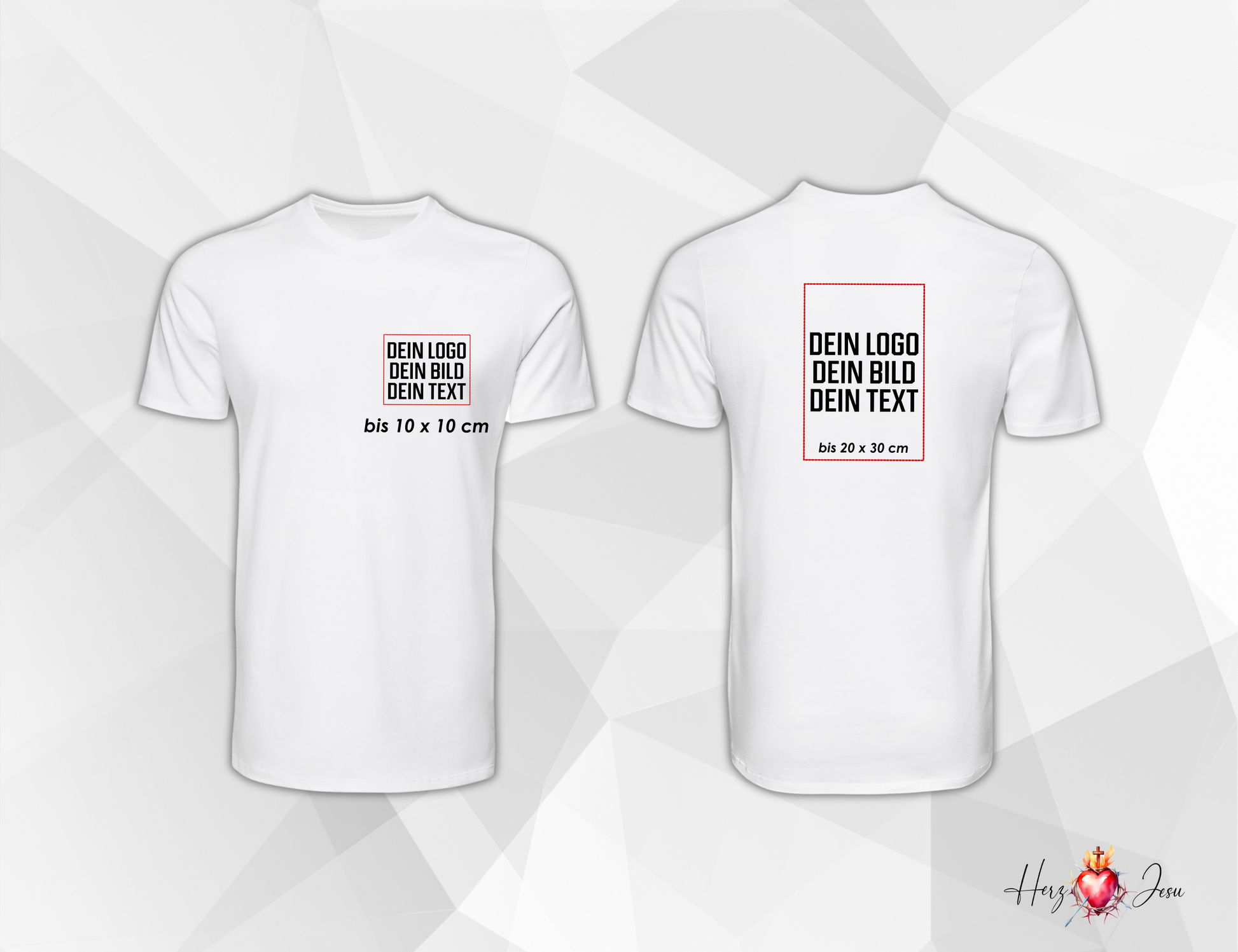 Unisex T-Shirt personalisierbar | Logo, Wappen, Arbeitskleidung, Werbeartikel