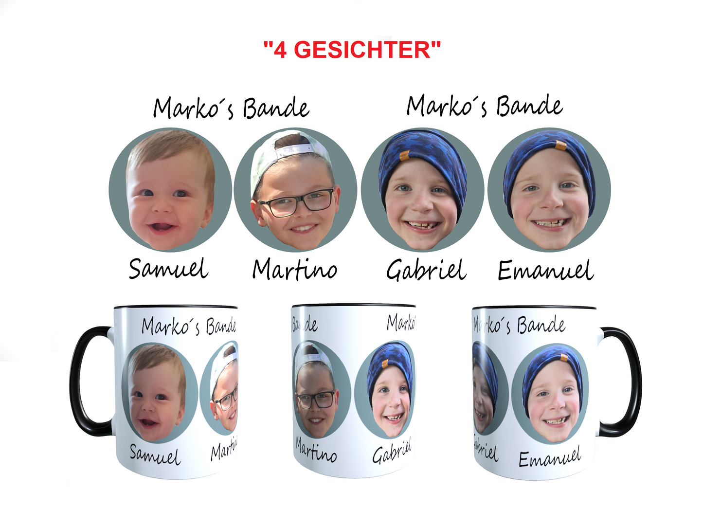 Personalisierte Tasse mit Bild | Geschenkidee Kaffee Fotogeschenke