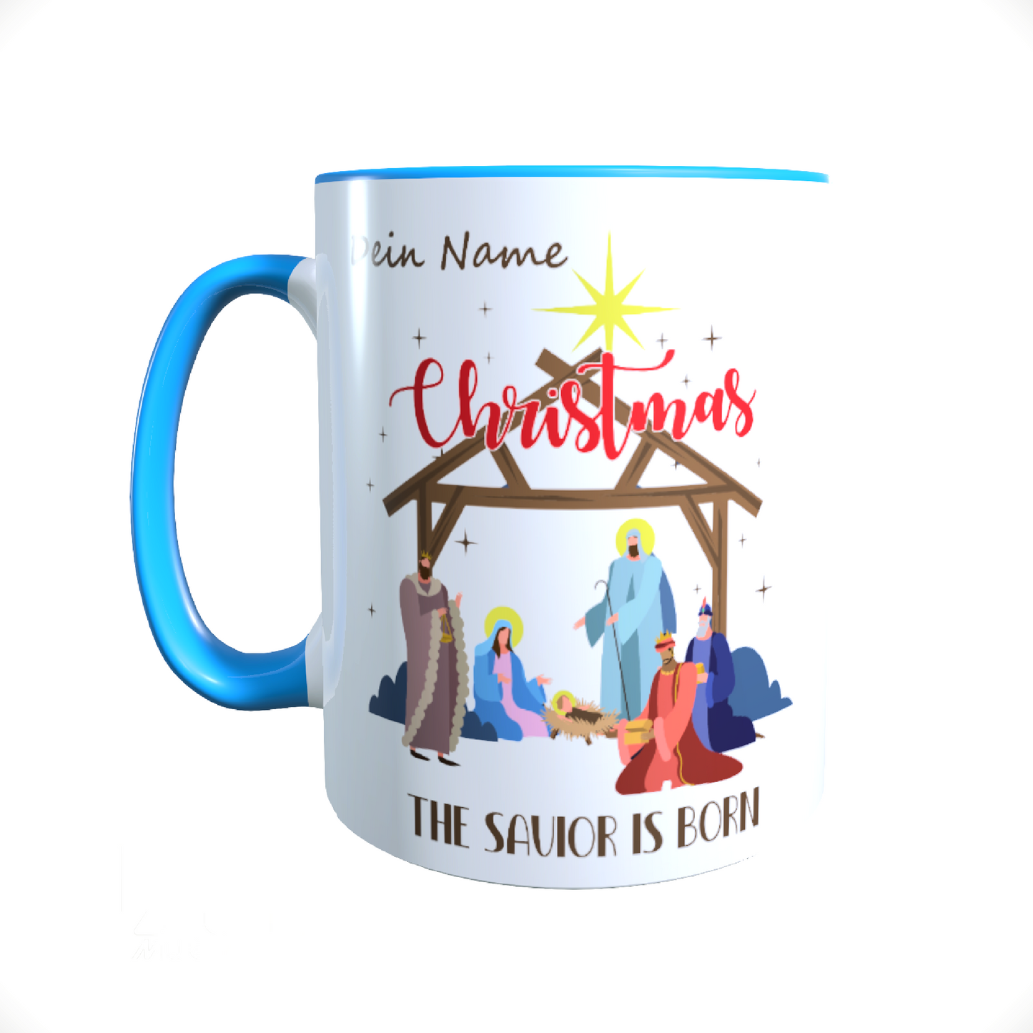 Keramik-Weihnachtstasse | Personalisierbar mit Namen
