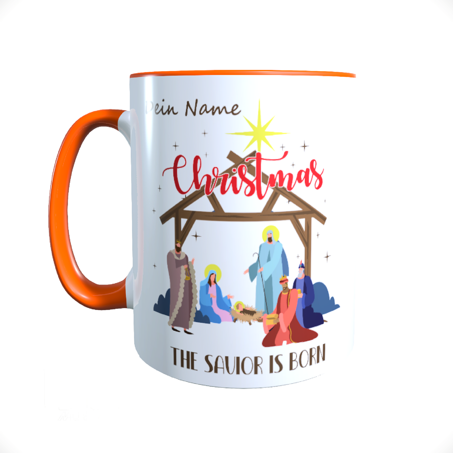 Keramik-Weihnachtstasse | Personalisierbar mit Namen