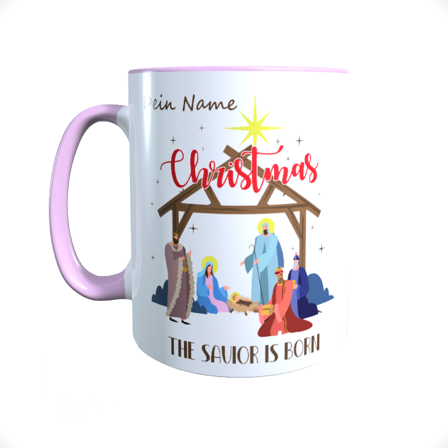 Keramik-Weihnachtstasse | Personalisierbar mit Namen