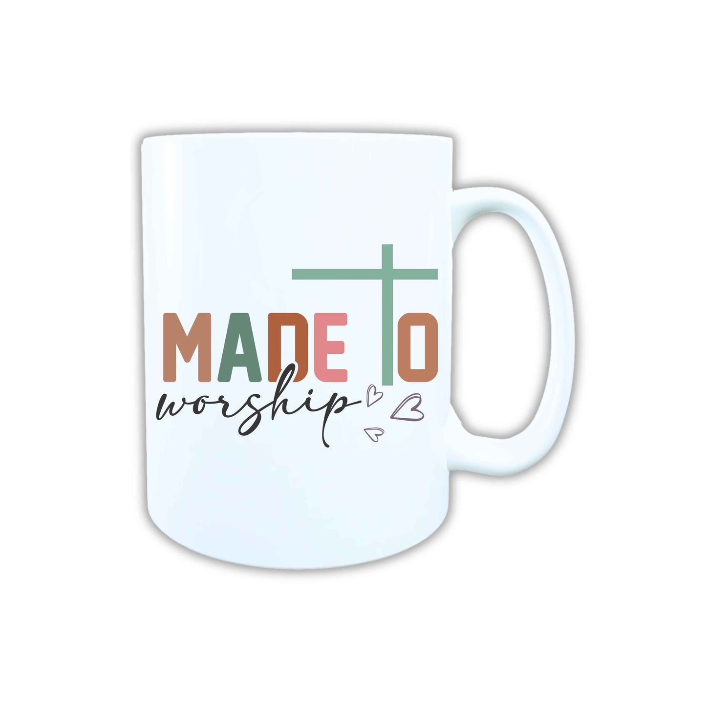 Keramik Tasse Made to Worship Jesus – Christliche Accessoires | Geschenkidee für Christen Kommunion_0020TG