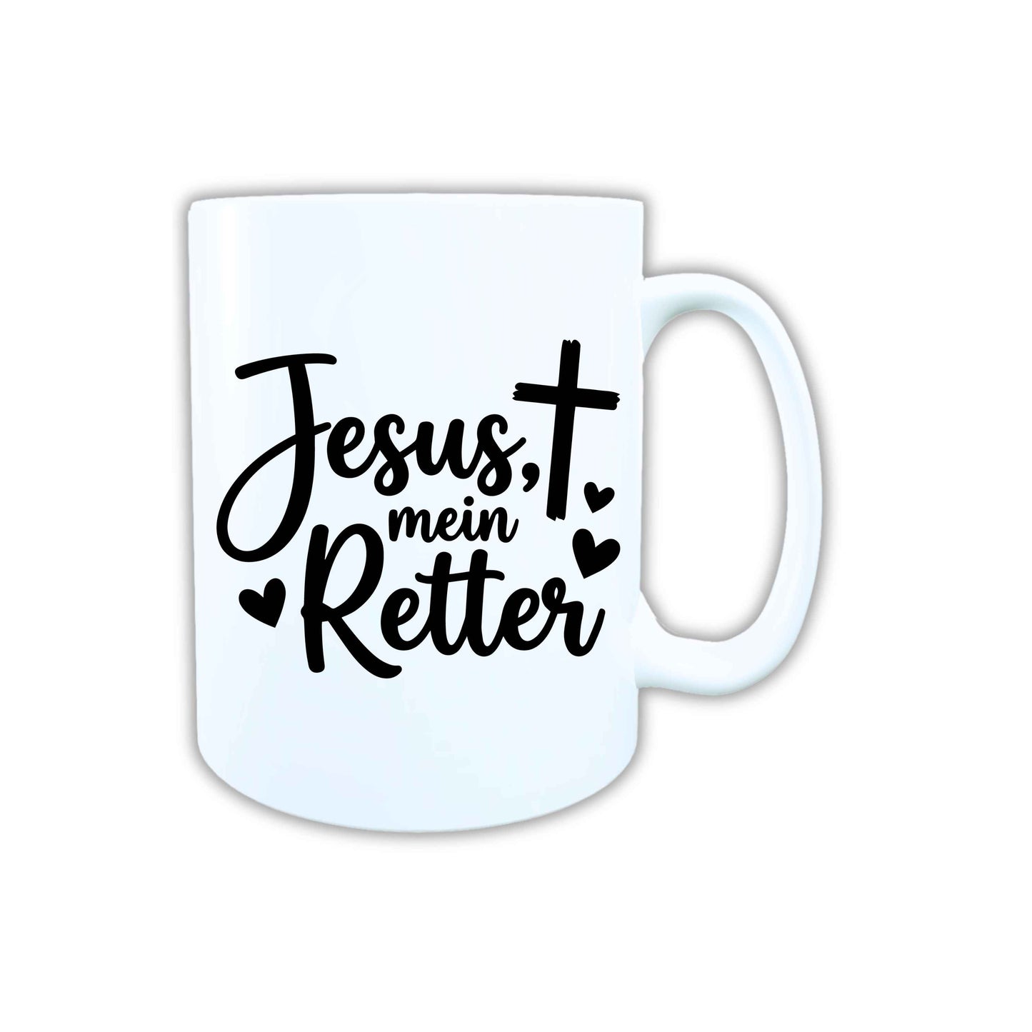 Keramik Tasse Jesus mein Retter – Christliche Accessoires | Geschenkidee für Christen Kommunion_0010TG