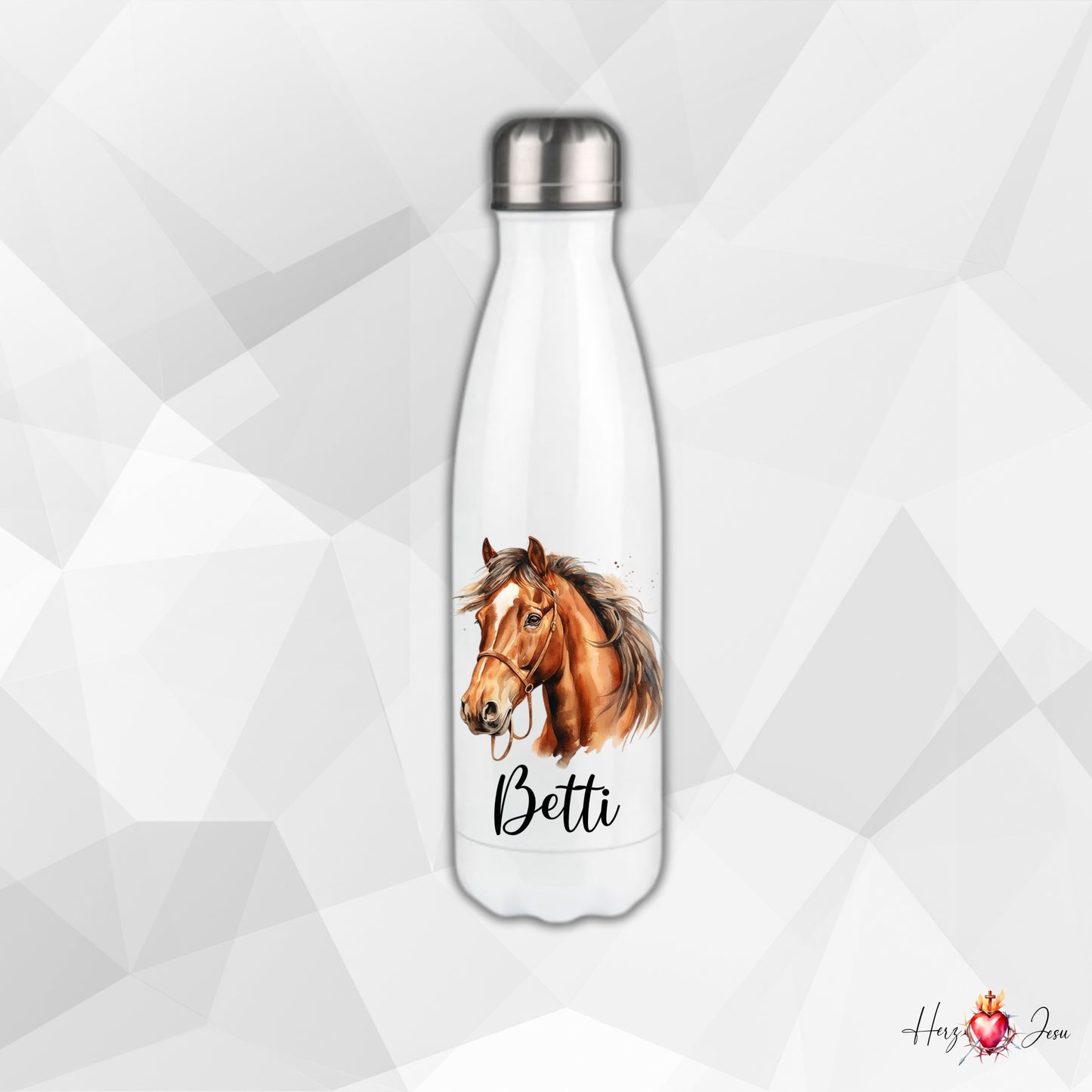 Pferde Trinkflasche & Thermobecher | Geschenkidee Kinder