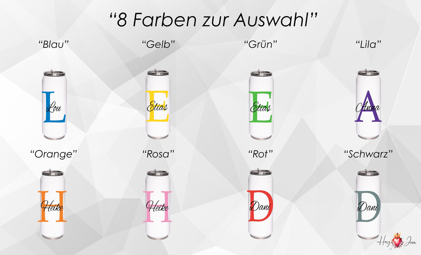 Personalisierte Trinkflasche & Thermobecher | Schule & Geschenk