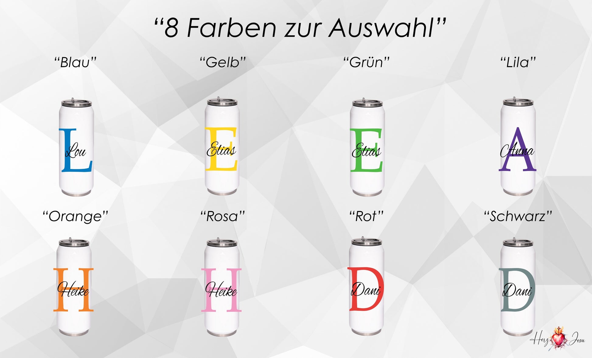 Personalisierte Trinkflasche & Thermobecher | Schule & Geschenk