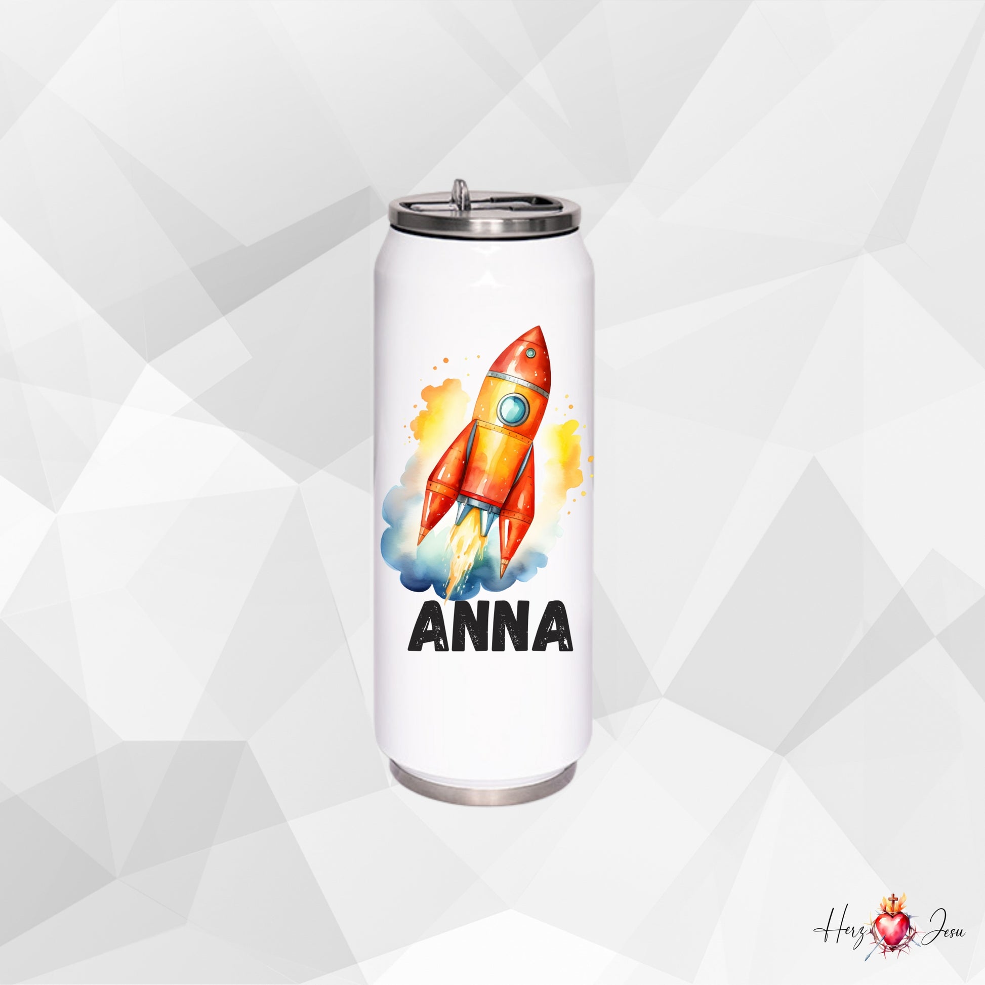 Rakete Trinkflasche & Thermobecher | Geschenkidee Kinder