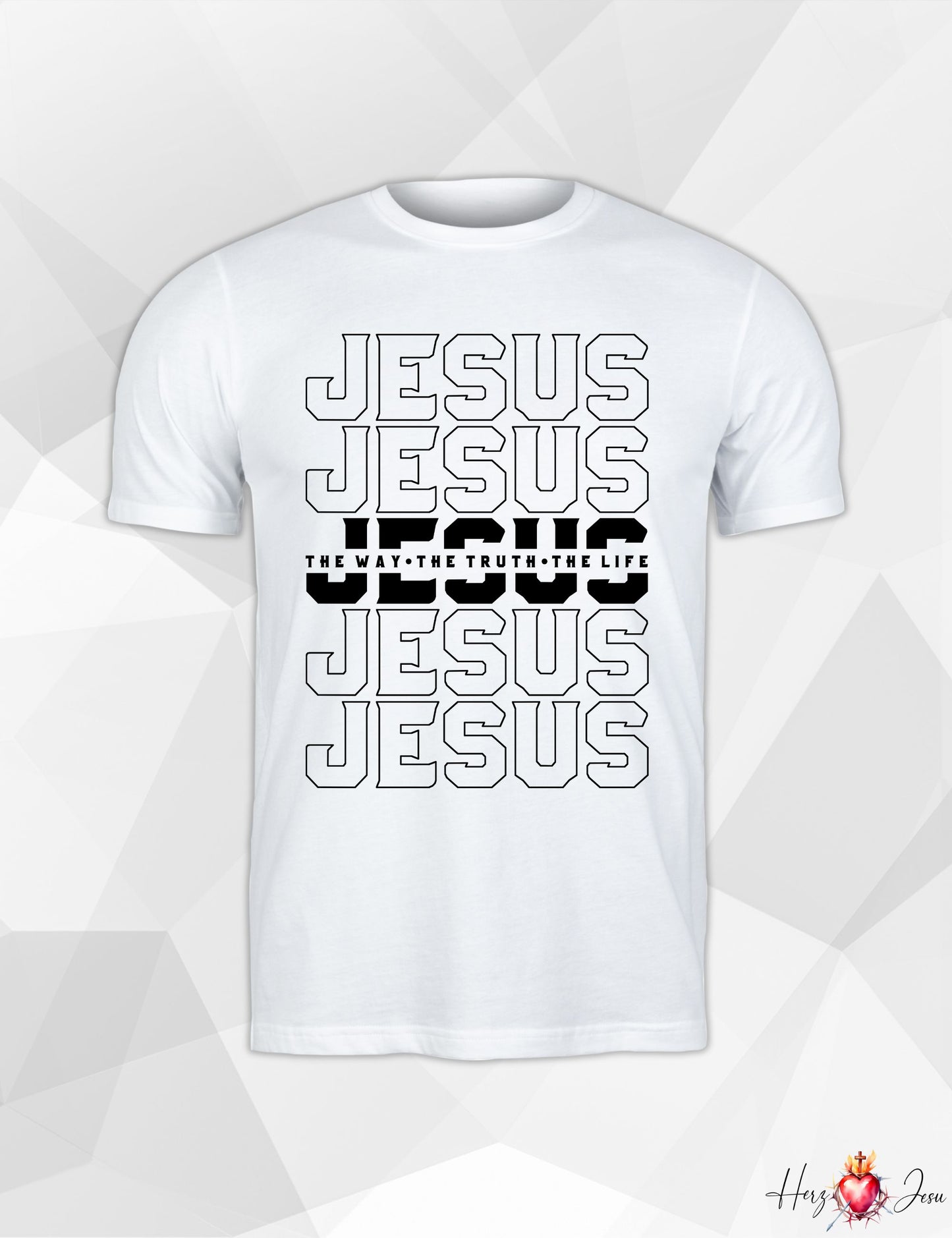 Unisex T-Shirt Jesus is King Vater unser Gott Heiliger Geist Beten Pray bibel Pfingsten_006A