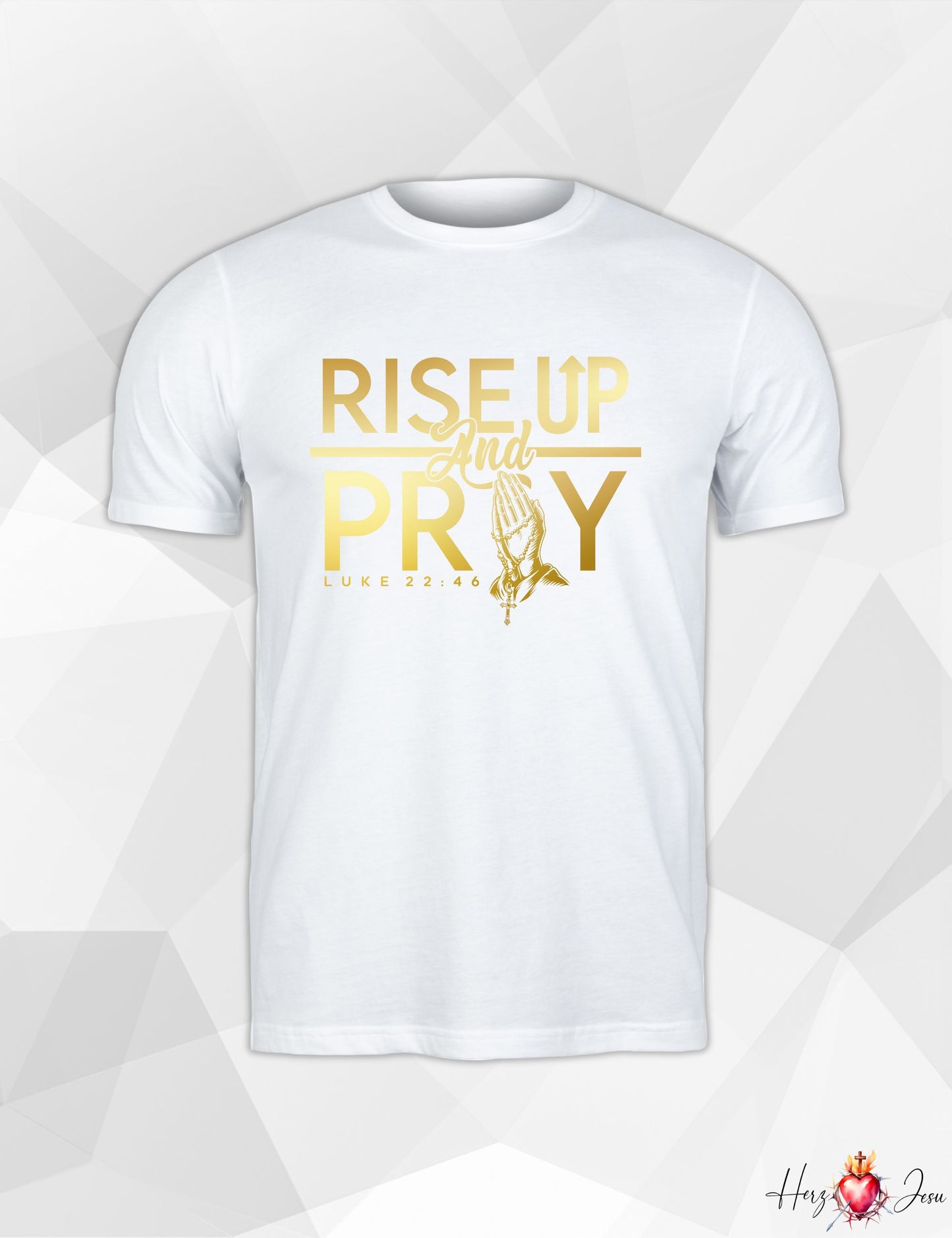 Unisex T-Shirt Jesus is King Vater unser Gott Heiliger Geist Beten Pray bibel Pfingsten_006A