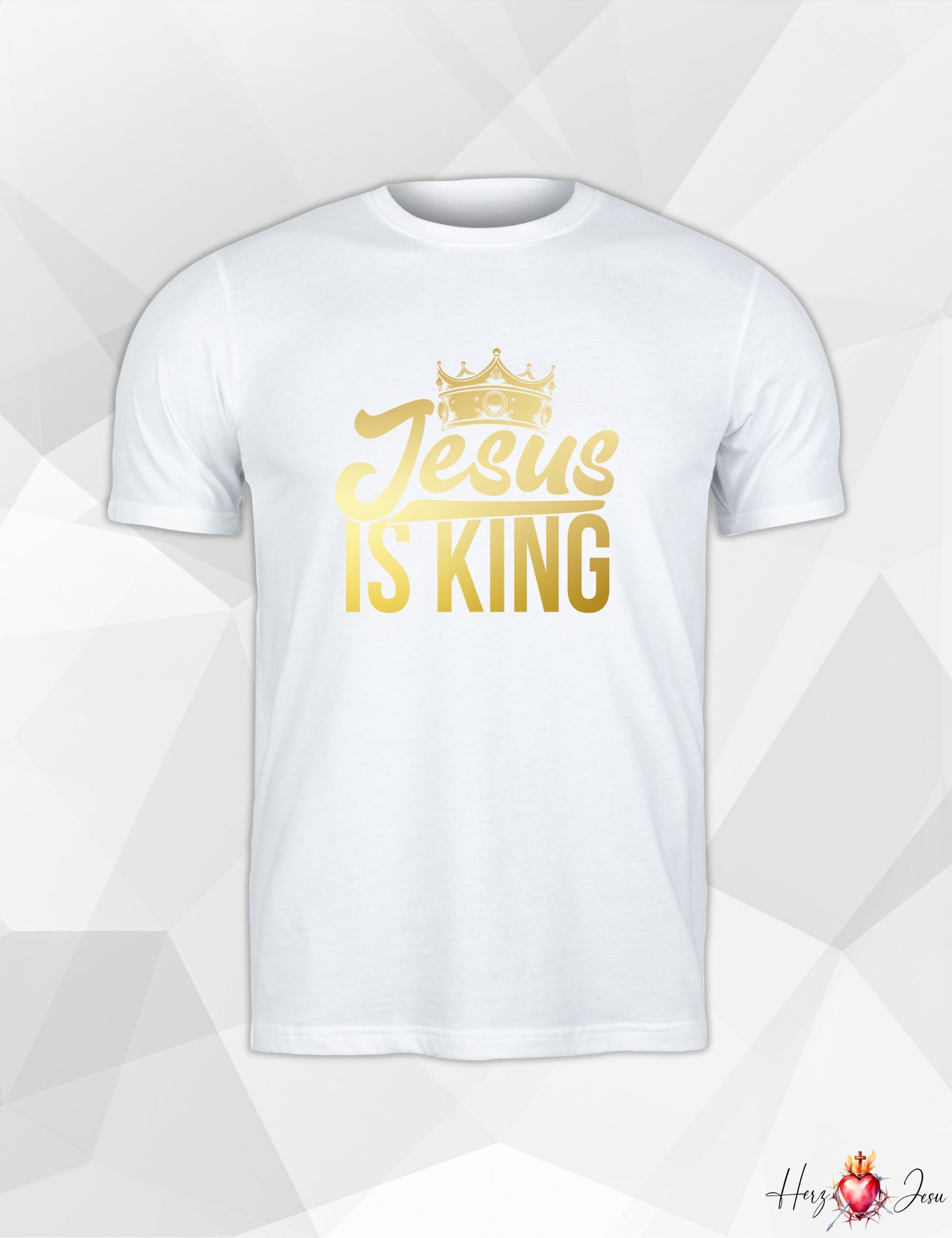 Unisex T-Shirt Jesus is King Vater unser Gott Heiliger Geist Beten Pray bibel Pfingsten_006A