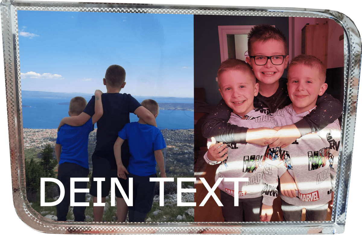 Personalisierte Bilderrahmen Geschenkidee Fotogeschenke Vatertag Muttertag Kristall - Block - Fotorahmen, personalisierte Foto - Geschenk _0001B - Herz Jesu