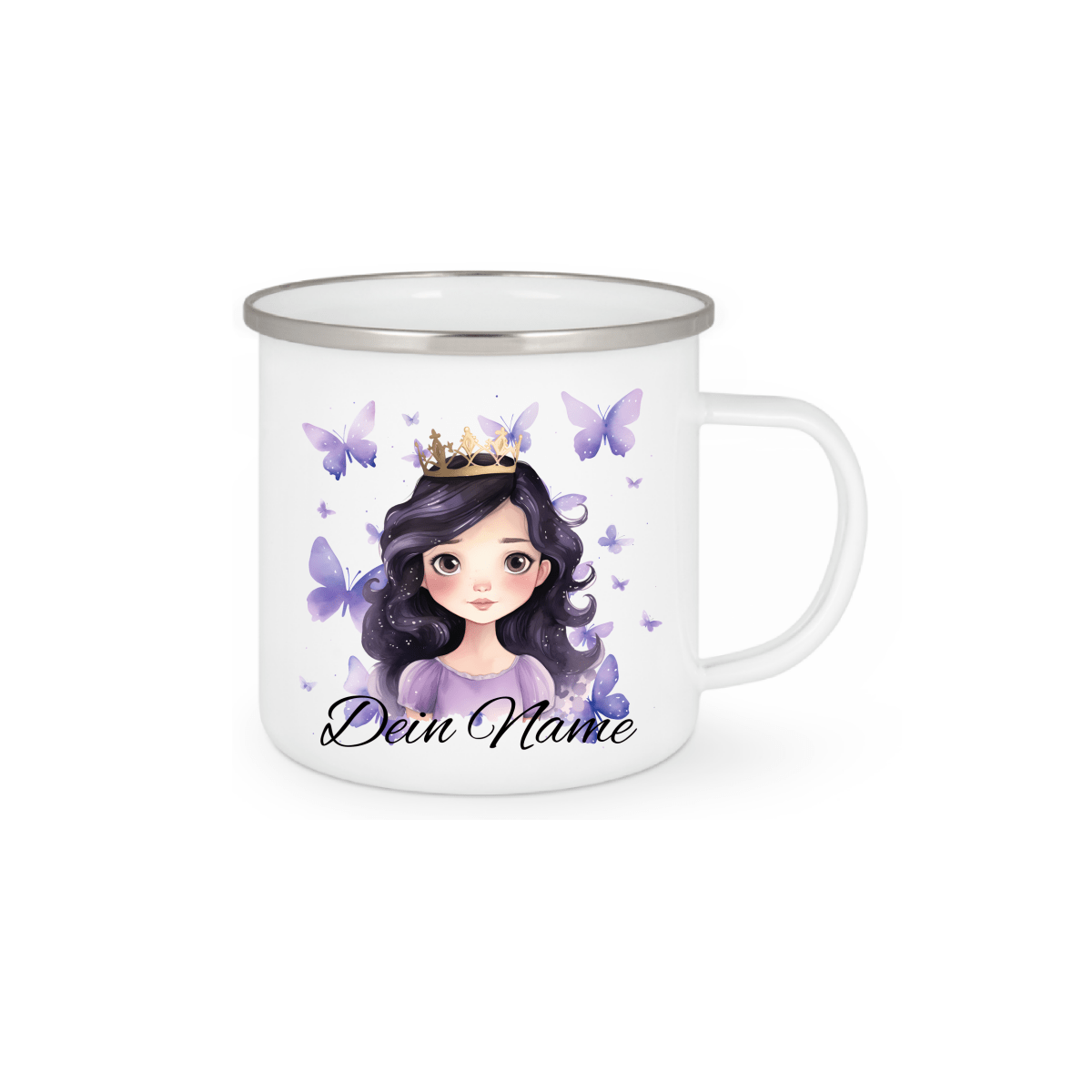 Personalisierte Emaille Tasse mit Namen Edelstahl Tasse_017H - Herz Jesu