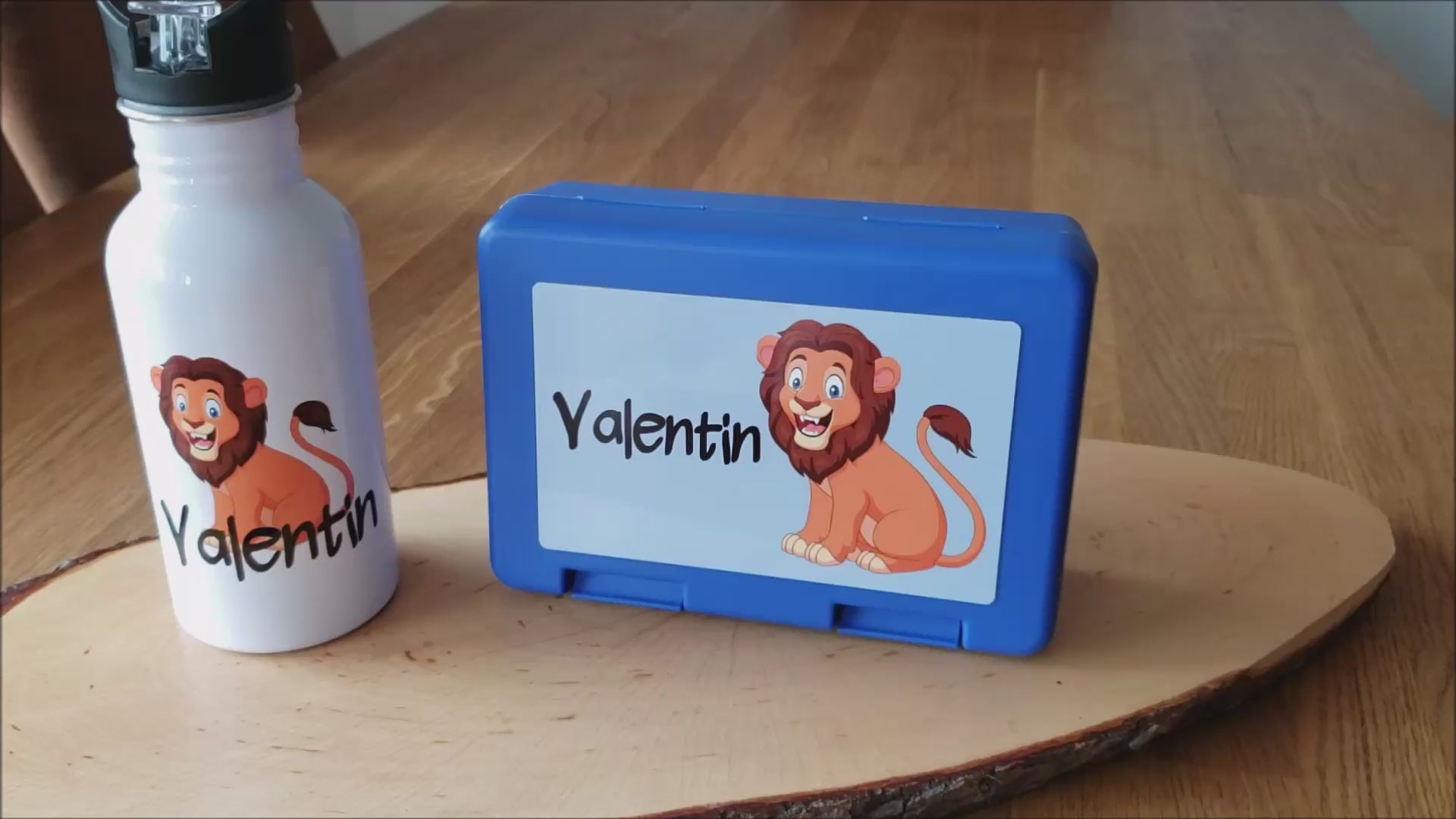 Brotzeitbox mit Trinkflasche | Personalisierbar mit Namen