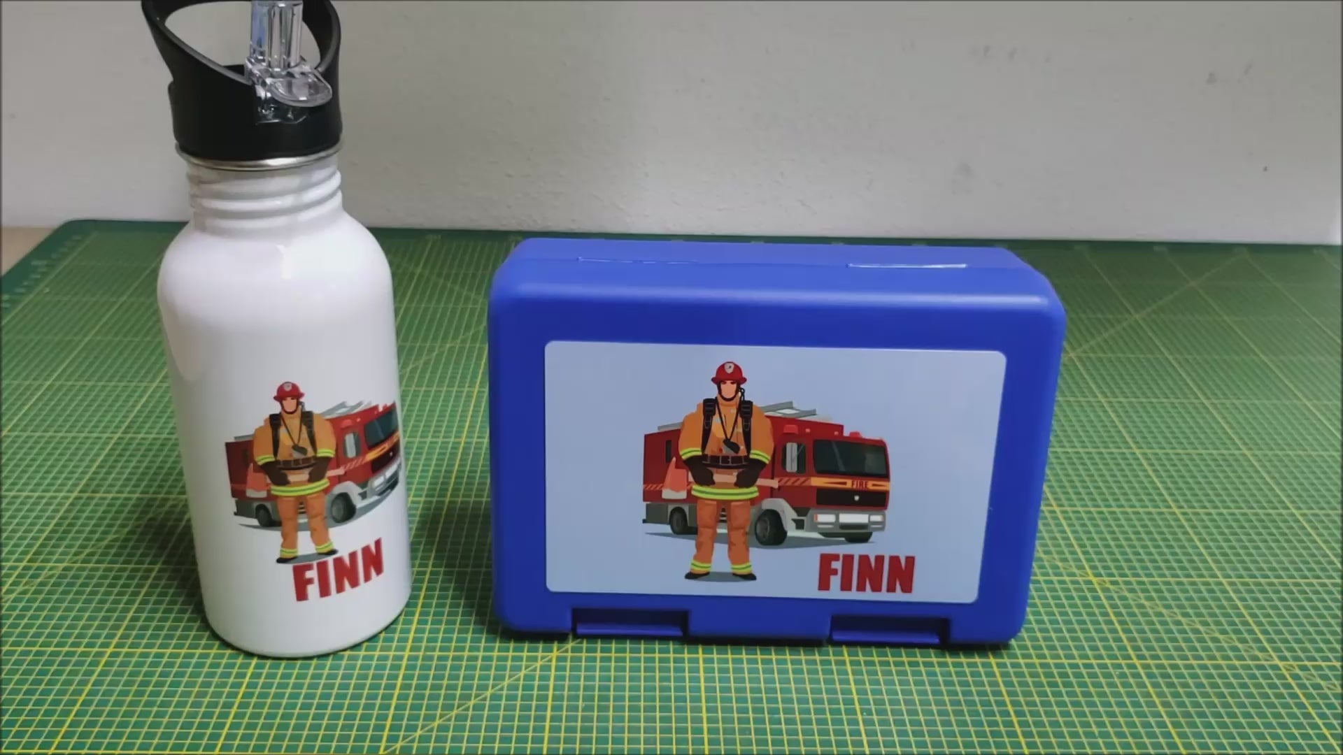 Brotzeitbox mit Trinkflasche | Personalisiert mit Namen & Motiv