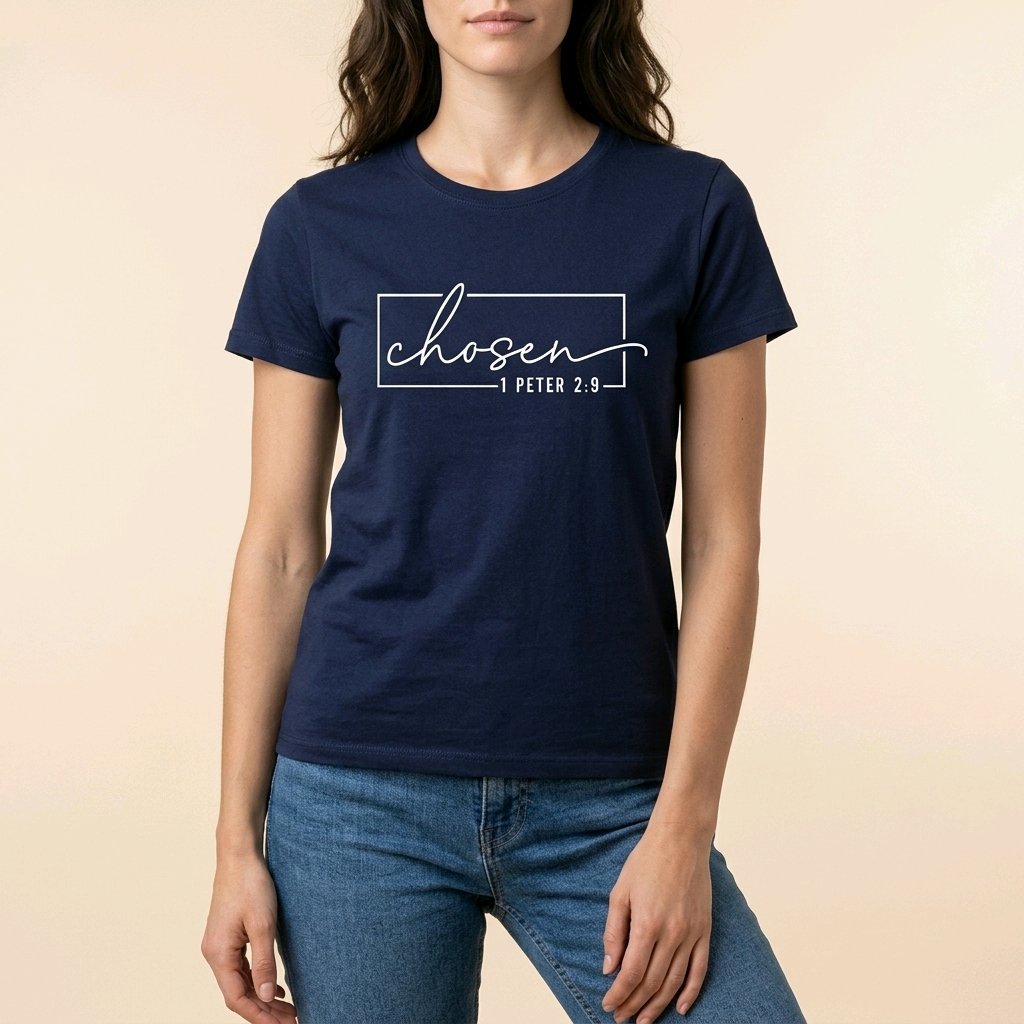 Unisex T-Shirt Chosen Jesus Gott_0015A - Herz Jesu