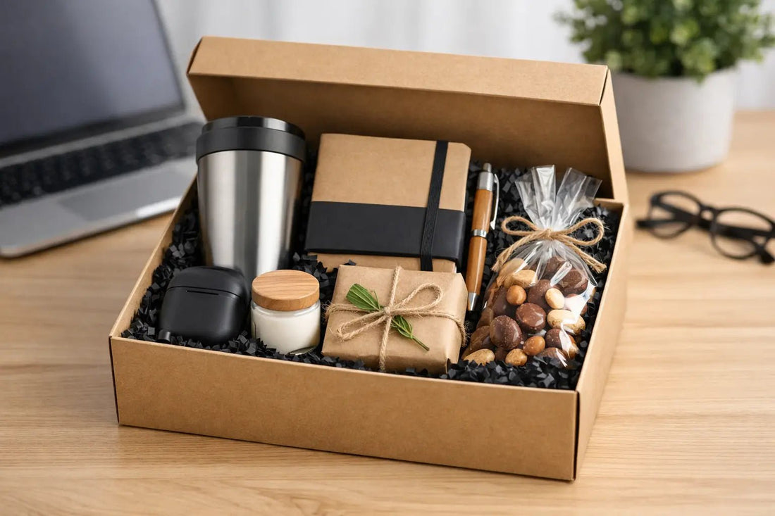 Beispiel Geschenkbox für Mitarbeiter - Herz Jesu