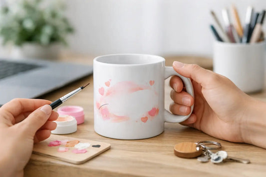 Tasse mit Namen gestalten leicht gemacht - Herz Jesu