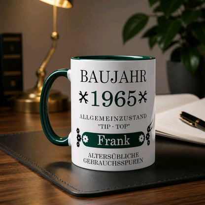 Personalisierte Keramik Tasse mit deinem Namen Baujahr_0021T