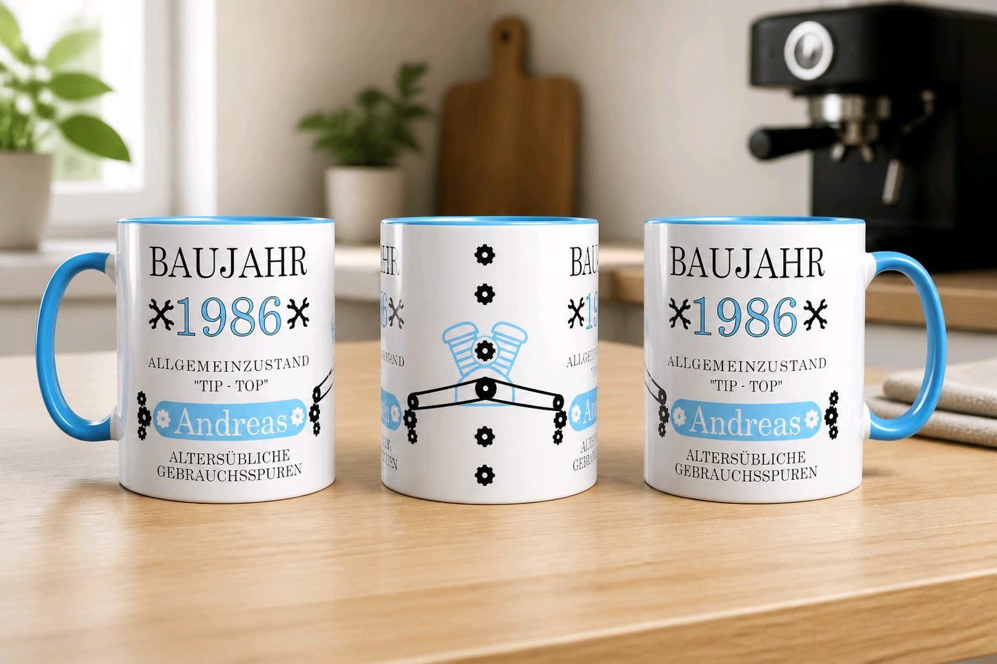 Personalisierte Keramik Tasse mit deinem Namen Baujahr_0021T