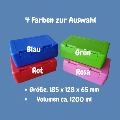 Brotzeitbox mit Trinkflasche | Personalisierbar mit Namen