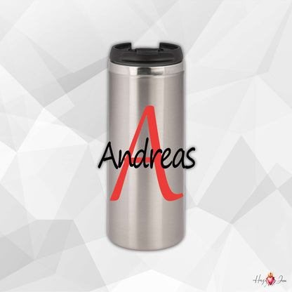 ☕ Edelstahl Thermobecher mit Wunschname – Individueller Kaffeebecher, ideal als Weihnachtsgeschenk & stilvolle Geschenkidee für jeden Anlass_0004F